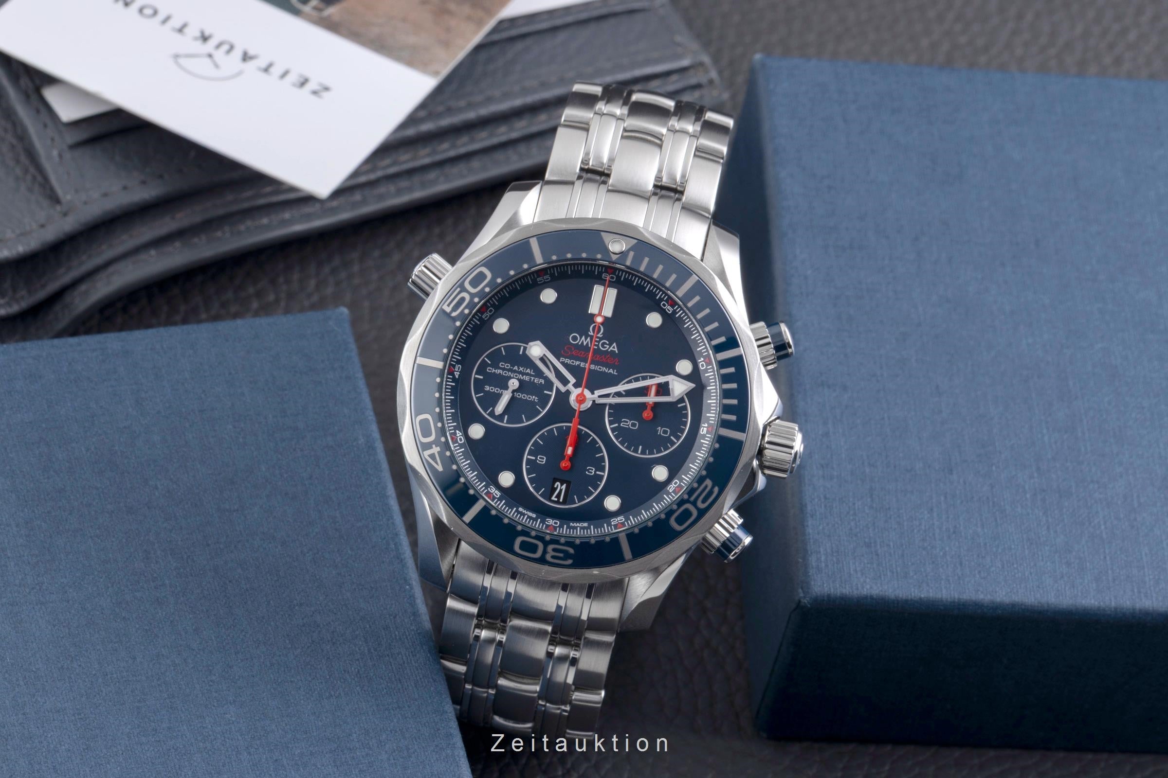 Omega Seamaster Diver 300M Chronograph 44MM Ref. 212.30.44.50.03.001 B&P 2017 [2600665]