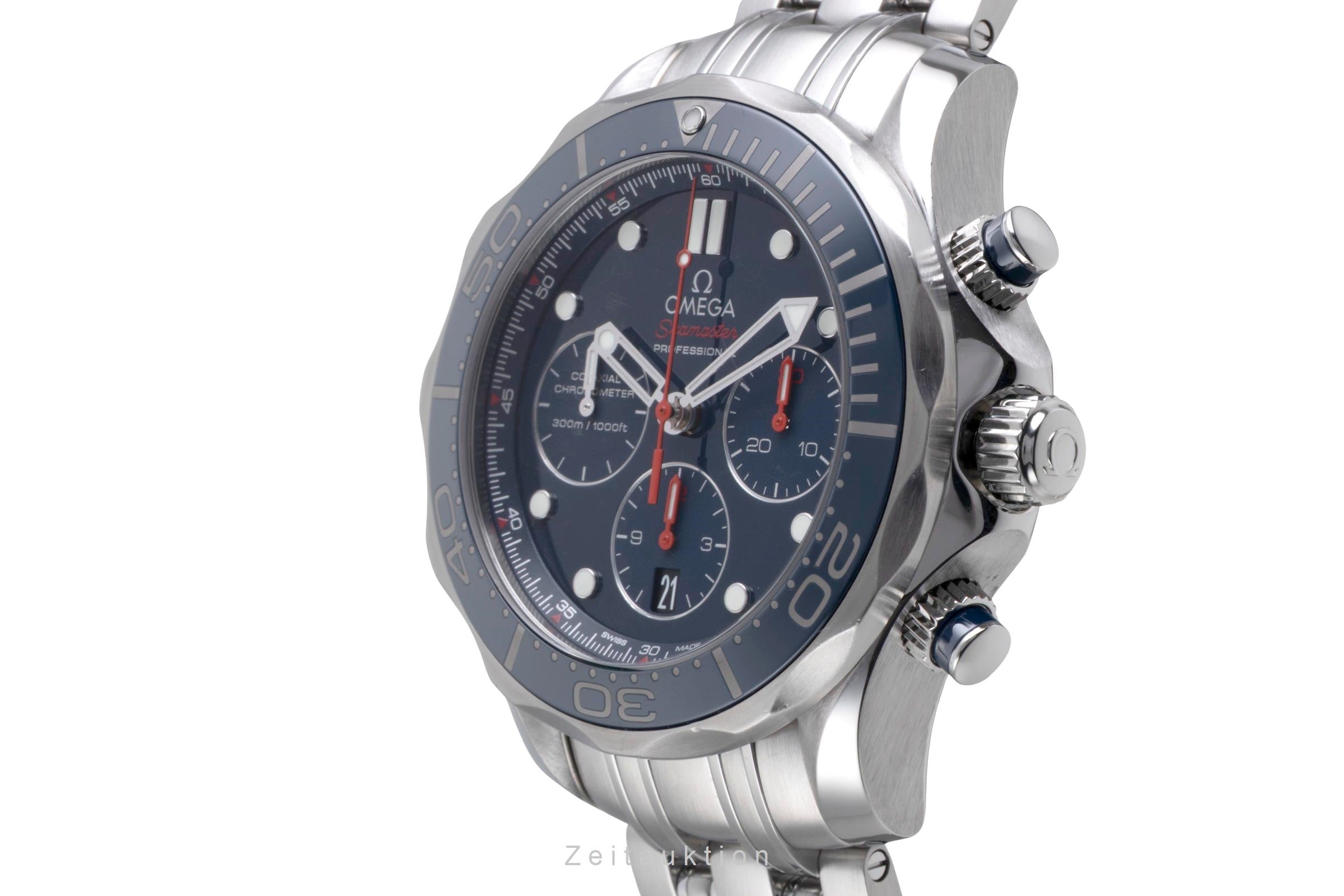 Omega Seamaster Diver 300M Chronograph 44MM Ref. 212.30.44.50.03.001 B&P 2017 [2600665]