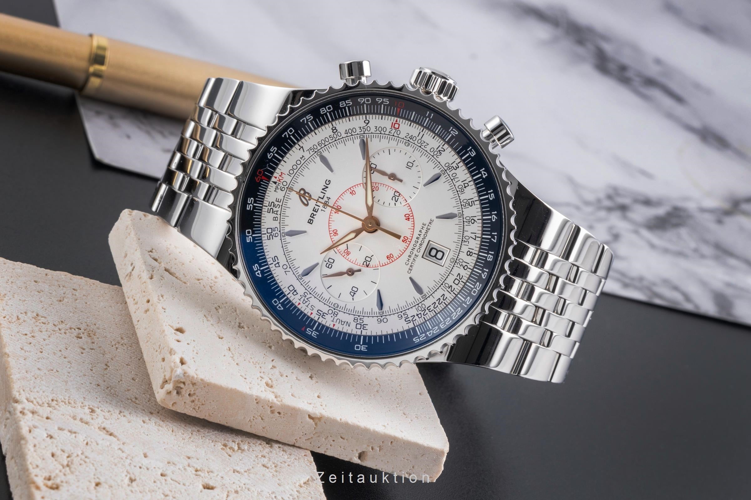 Breitling Montbrillant chronograph steel automatic Kal. B23 Ref
