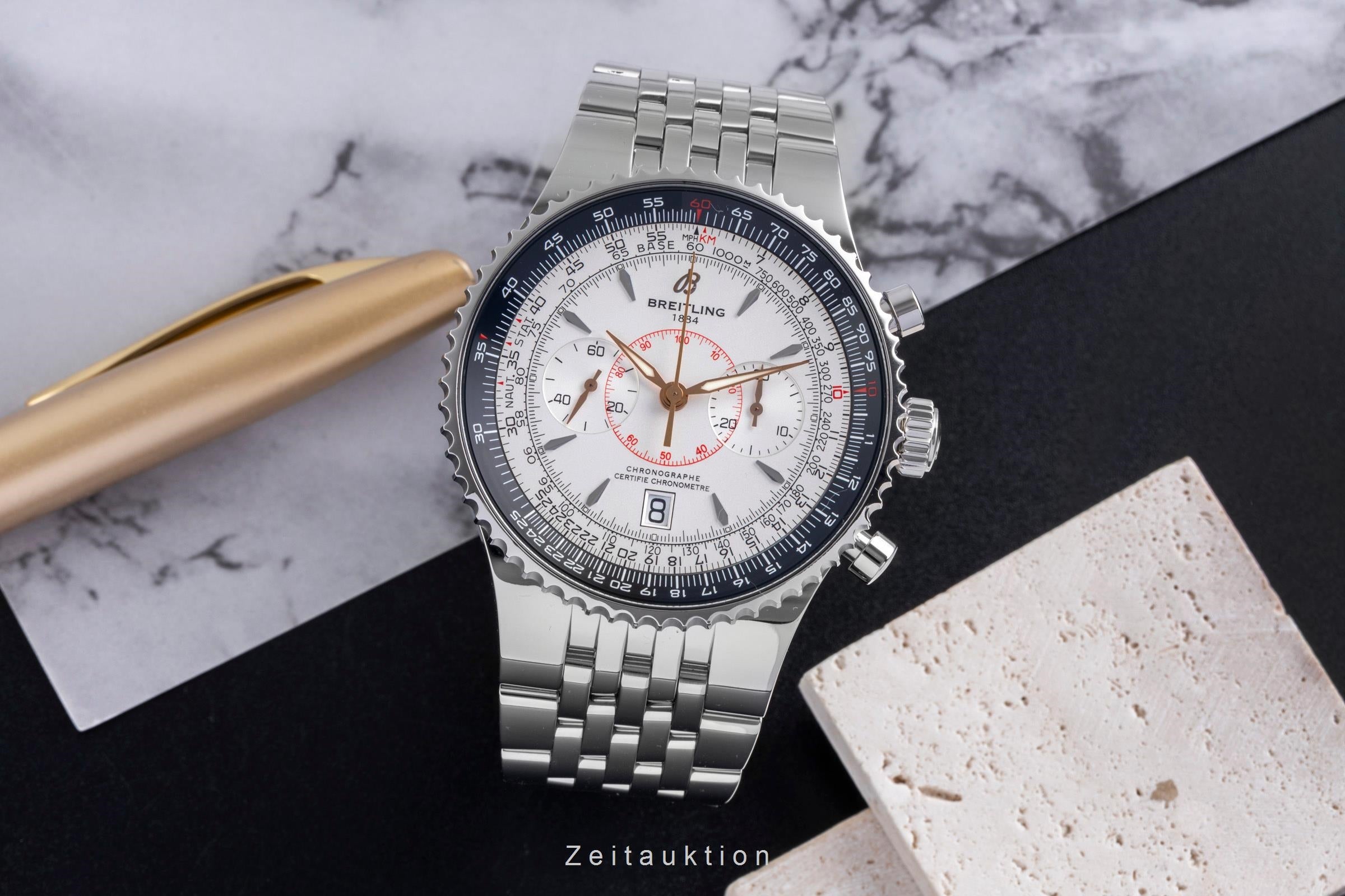 Breitling Montbrillant chronograph steel automatic men's watch A23340  [2600669]