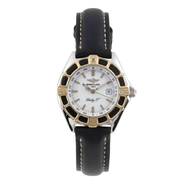 Breitling Lady J steel / gold quartz women's watch D52065  [2600671]