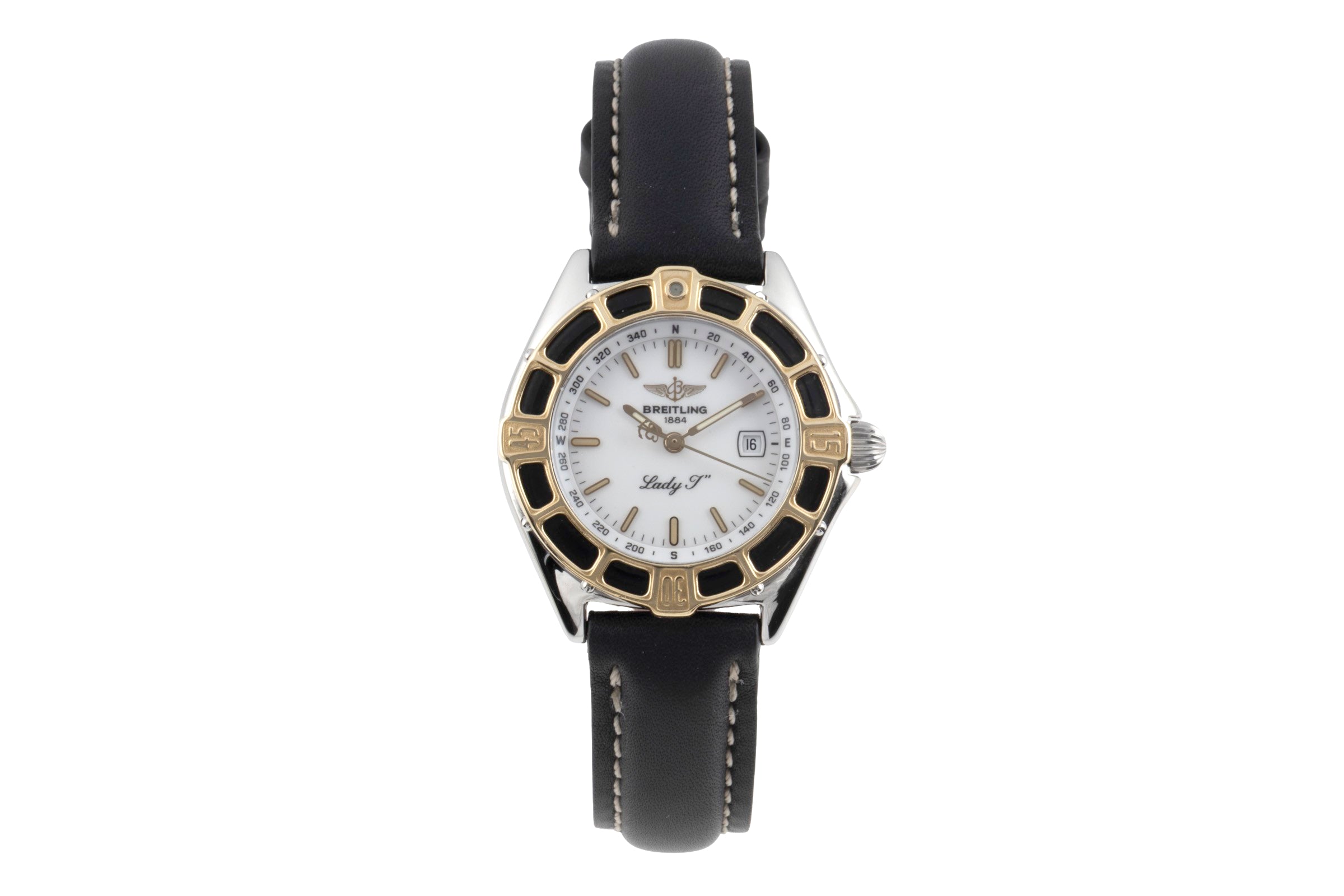 Breitling Lady J steel / gold quartz women's watch D52065  [2600671]