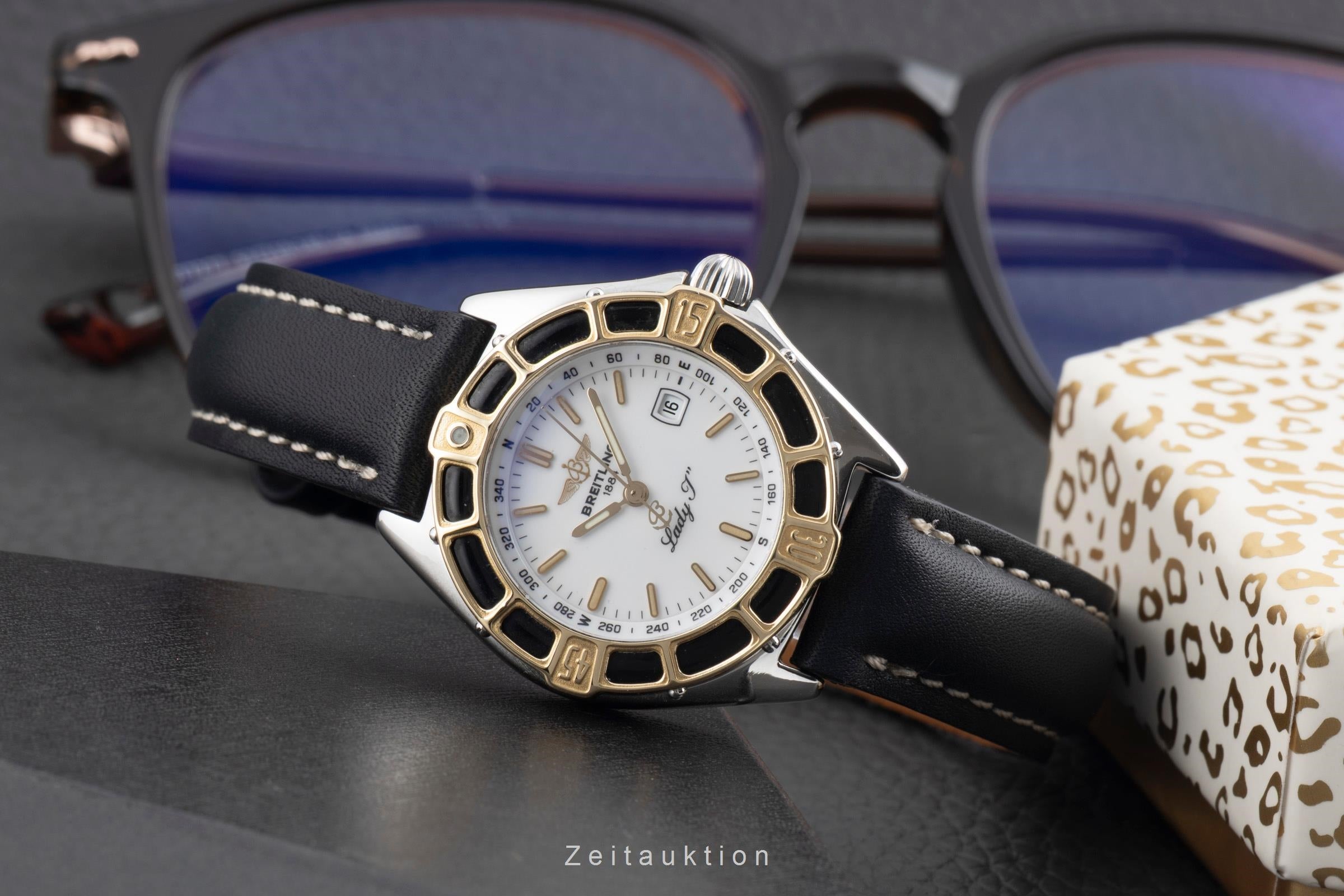 Breitling Lady J steel / gold quartz women's watch D52065  [2600671]