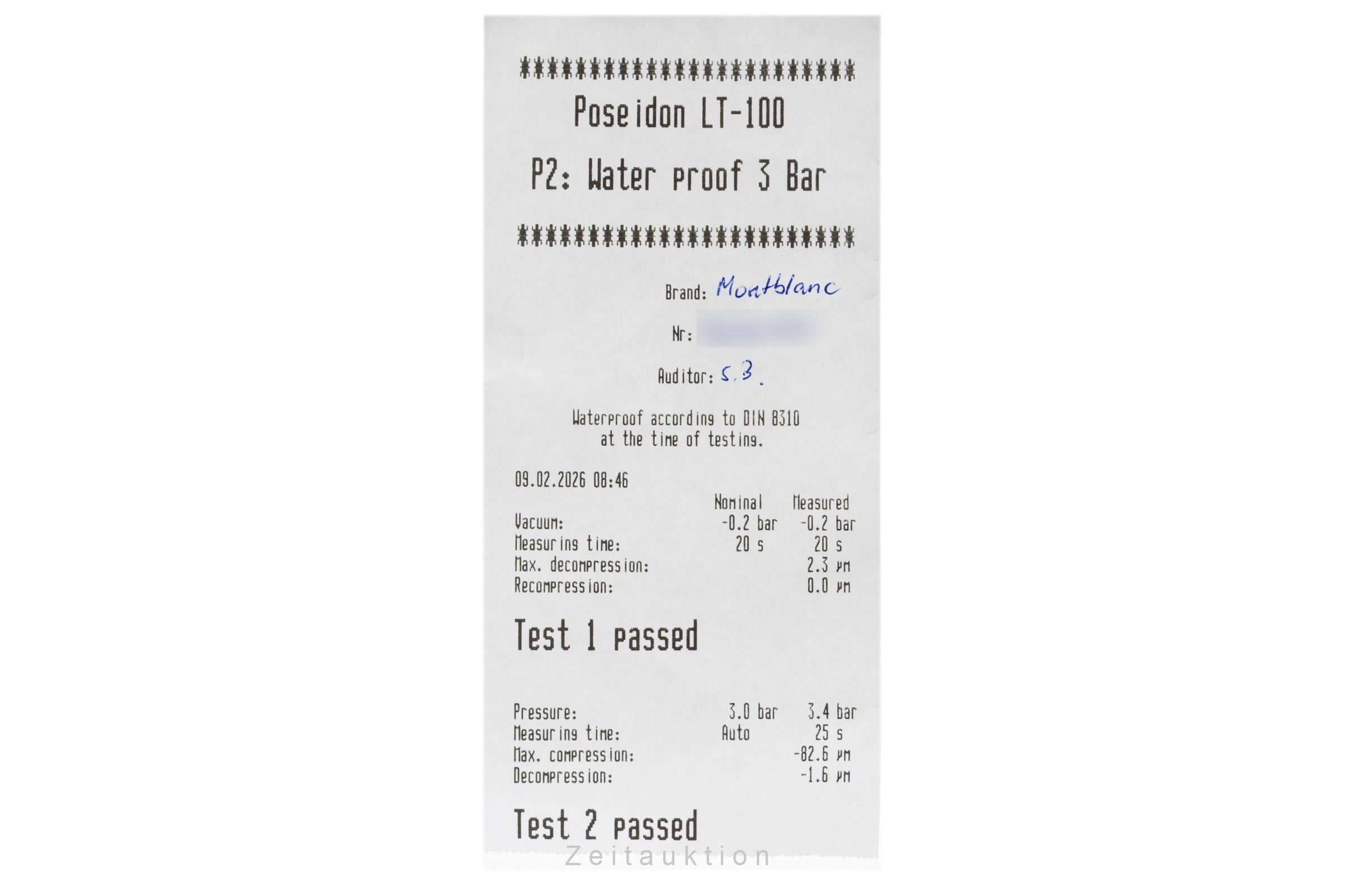 Montblanc Timewalker steel automatic men's watch 7050  [2600673]