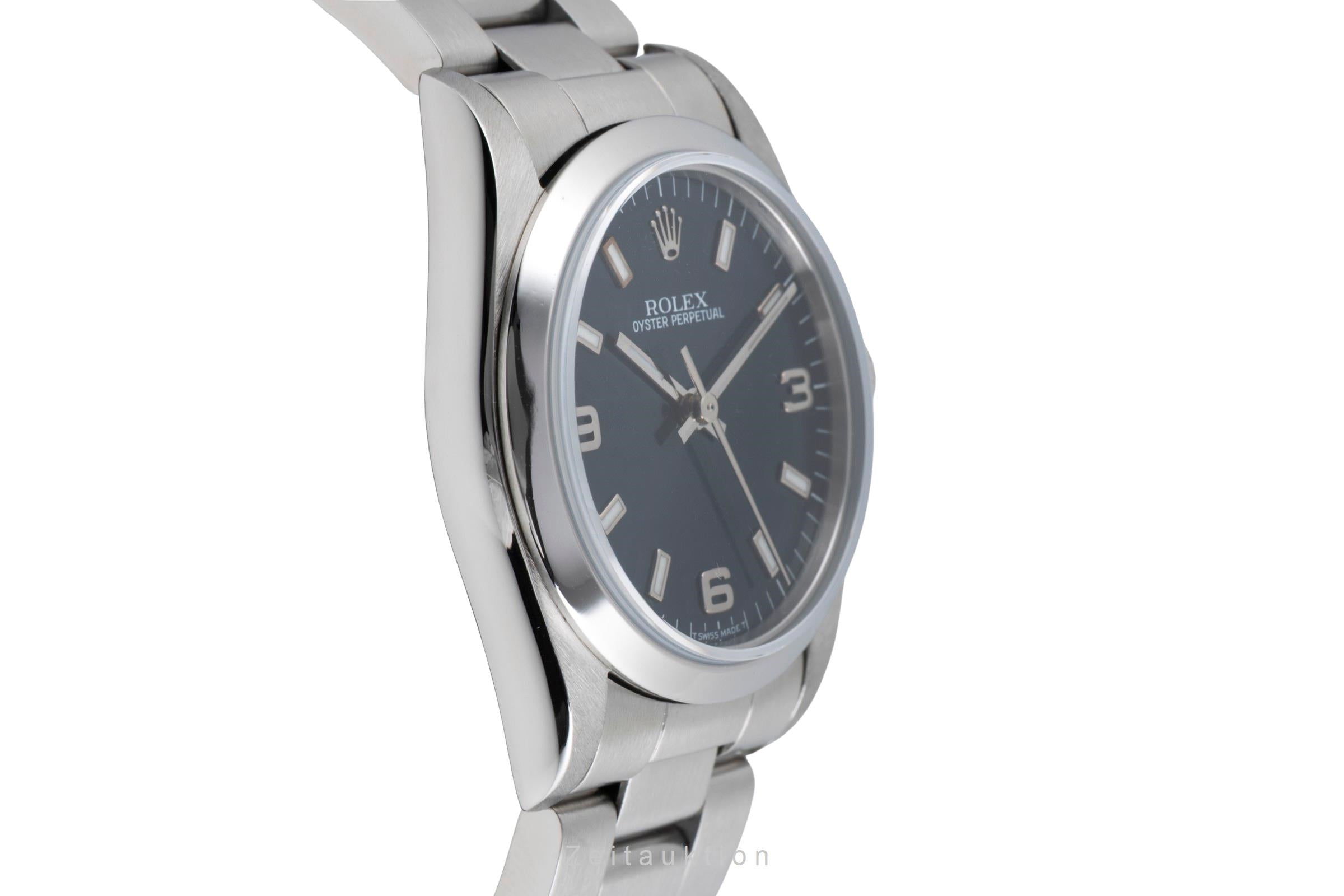 Rolex Oyster Perpetual 31 Blue Dial Edelstahl Automatik Damenuhr Ref. 77080 [2600674]