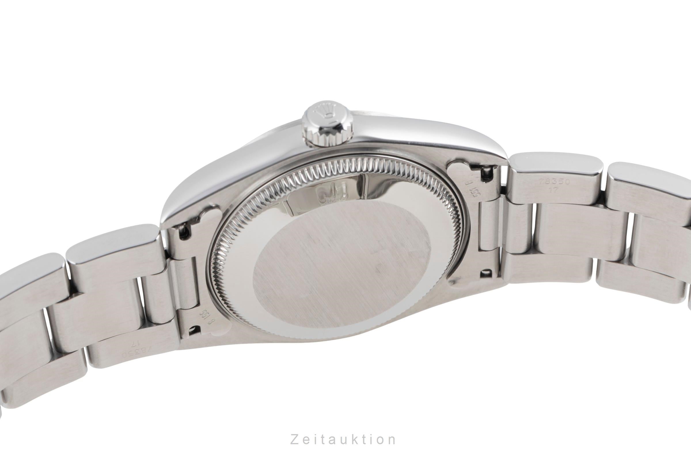 Rolex Oyster Perpetual 31 Blue Dial Edelstahl Automatik Damenuhr Ref. 77080 [2600674]