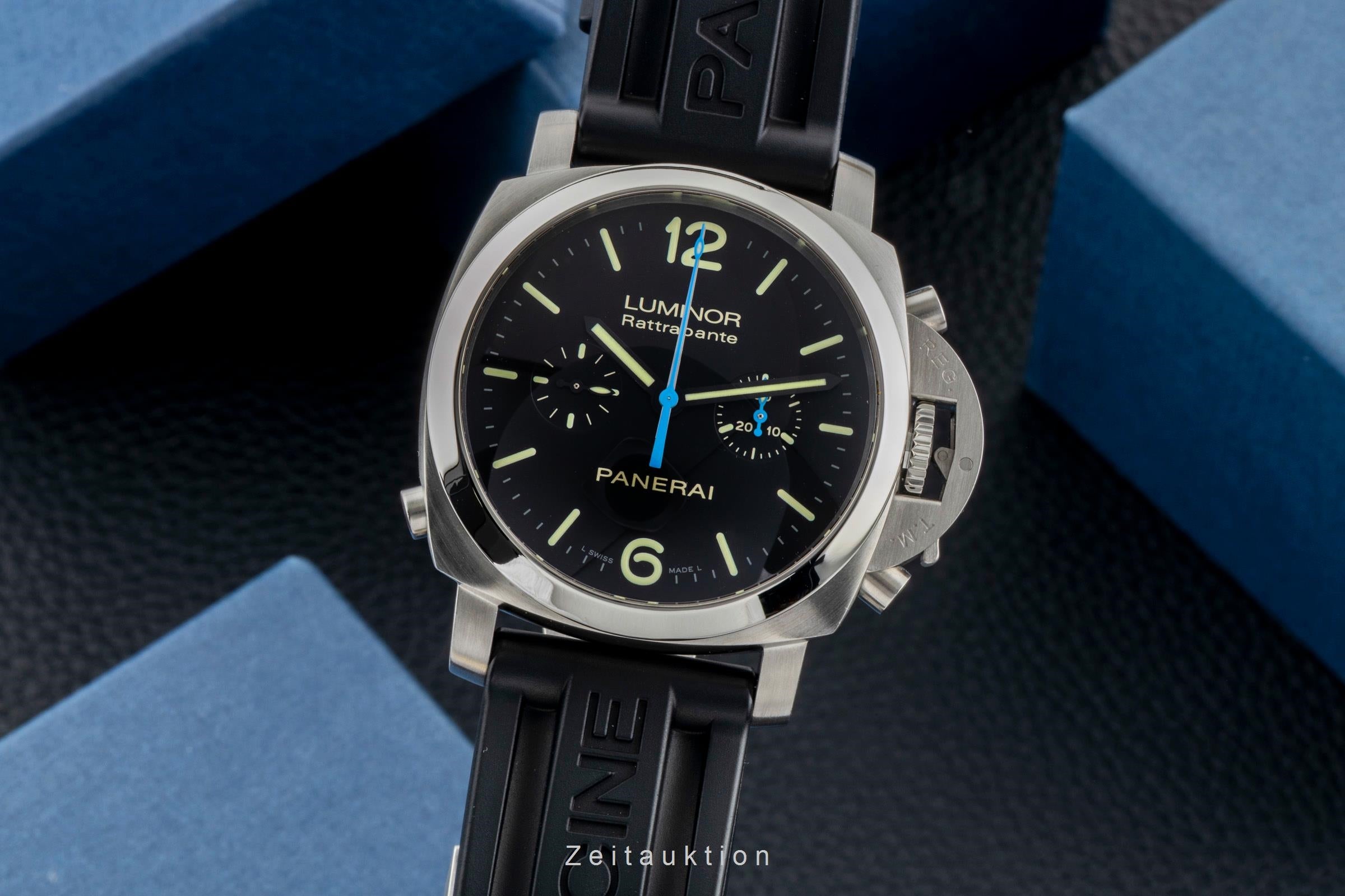 Panerai Luminor 1950 Chronograph Rattrapante Stahl Automatik Ref. PAM00362 B&P [2600684]