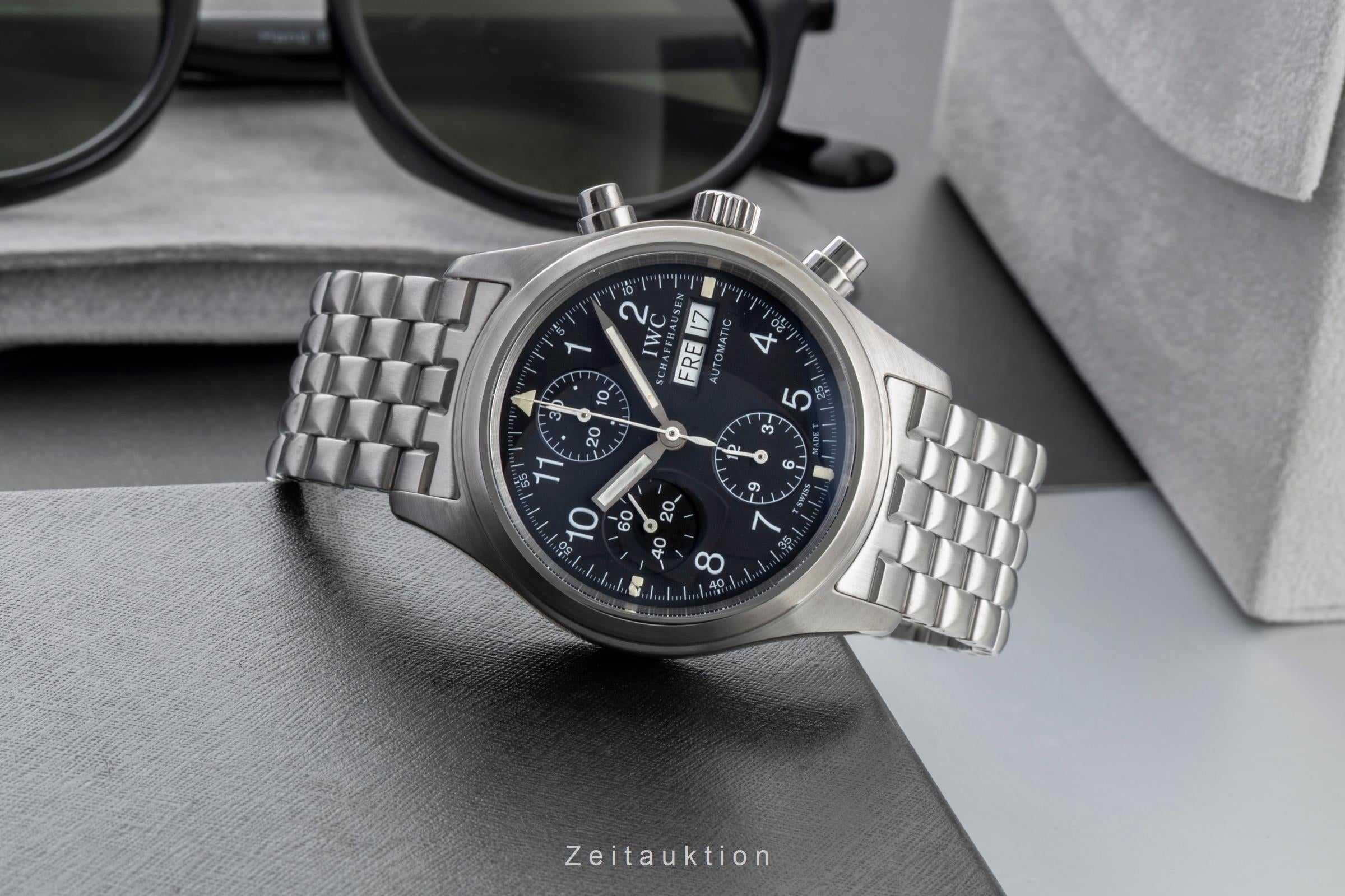 IWC Fliegerchronograph chronographe acier automatique montre pour hommes IW370605  [2600687]