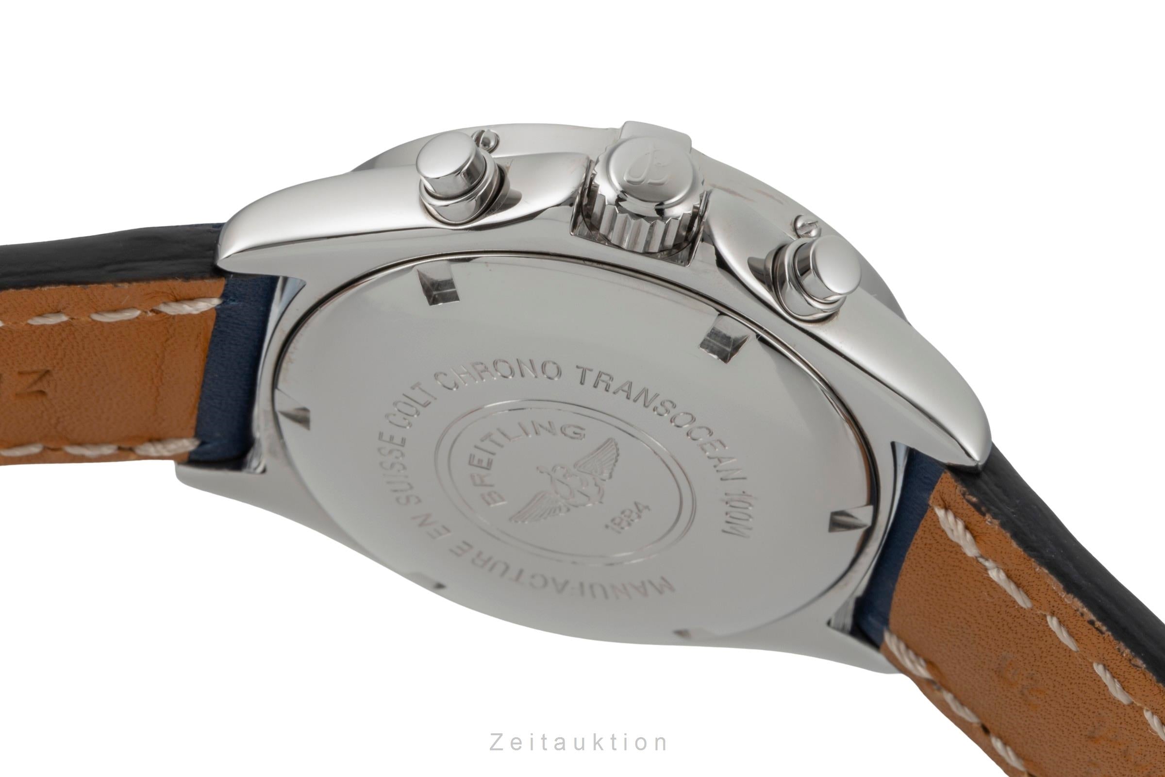 Breitling Transocean chronographe acier quartz montre pour hommes A53040.1  [2600691]