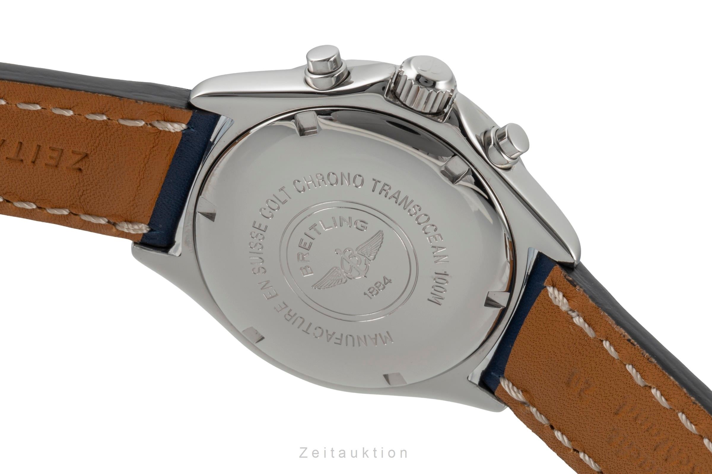 Breitling Transocean chronographe acier quartz montre pour hommes A53040.1  [2600691]