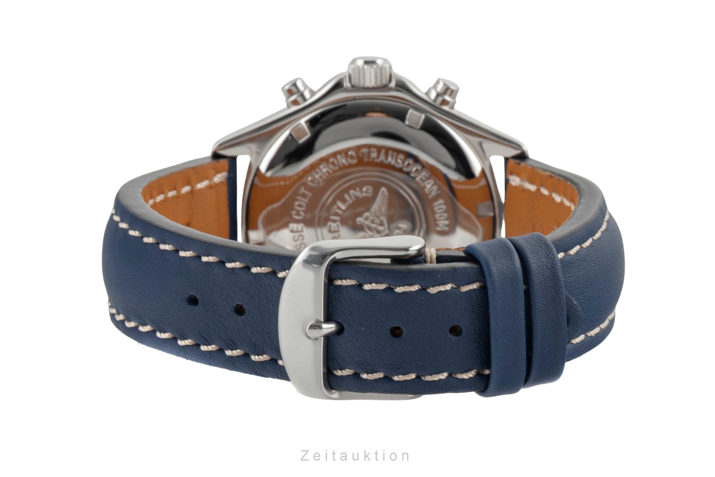 Breitling Transocean chronographe acier quartz montre pour hommes A53040.1  [2600691]