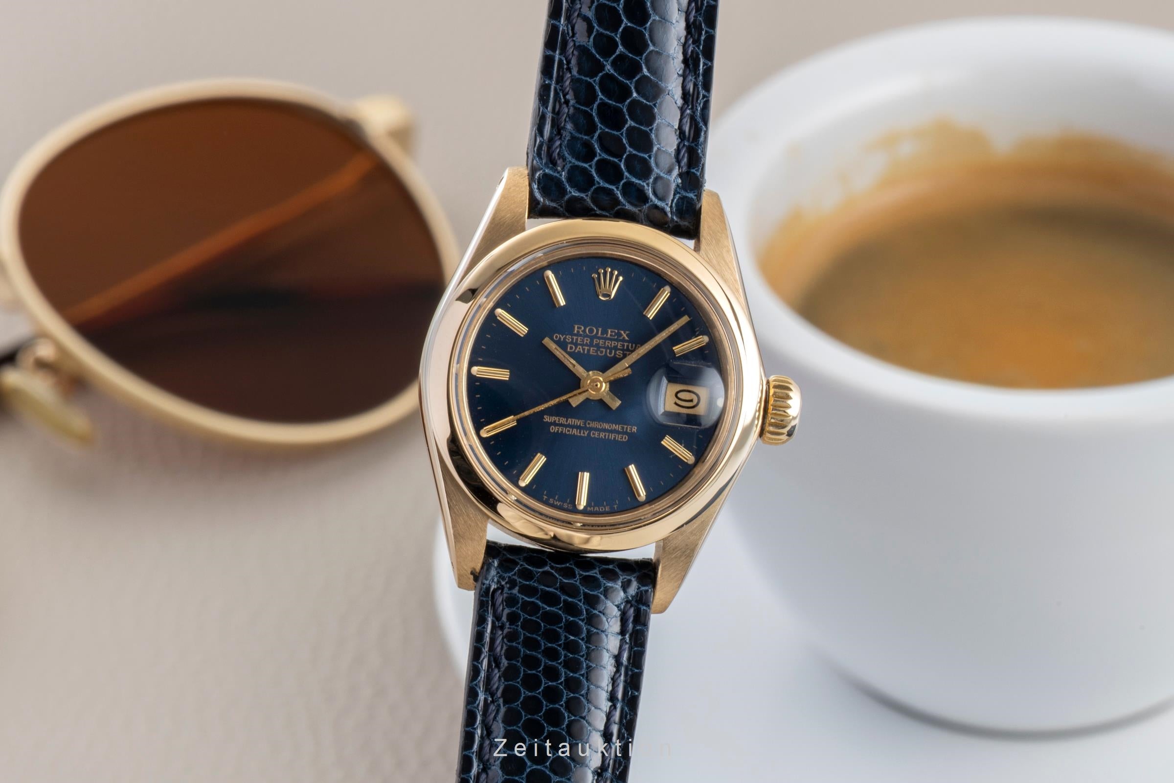 Rolex Lady Datejust or 18 ct automatique montre pour femmes 6916 Vintage  [2600698]