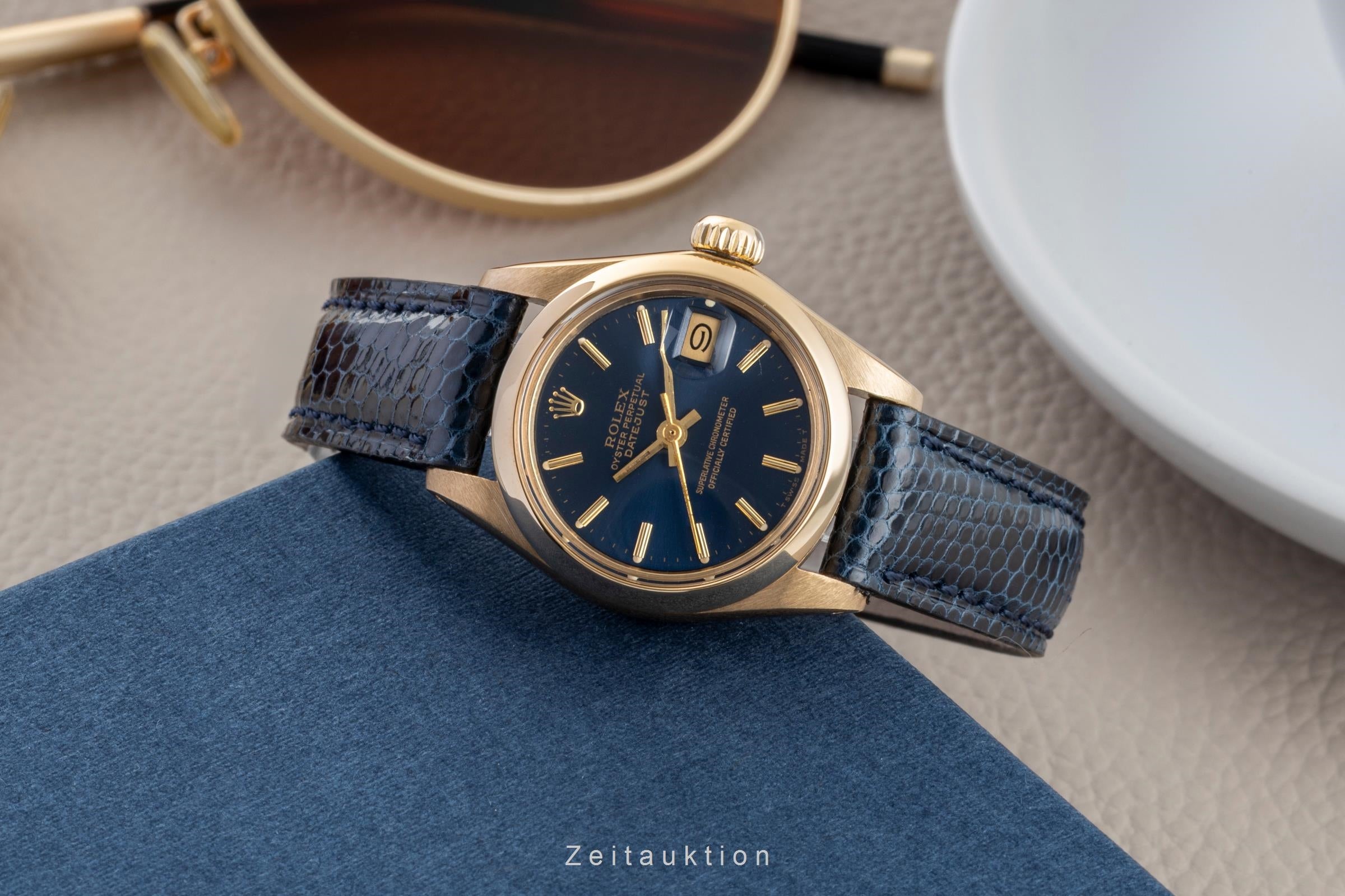 Rolex Lady Datejust 18 ct gold automatic women's watch 6916 Vintage  [2600698]