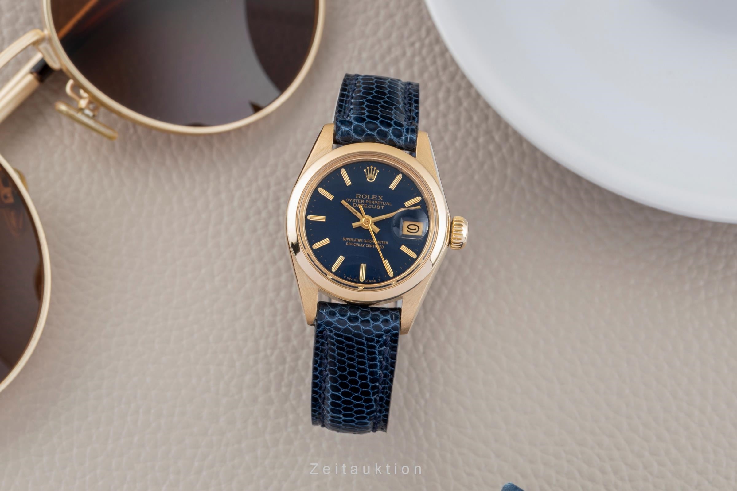 Rolex Lady Datejust 18 ct gold automatic women's watch 6916 Vintage  [2600698]