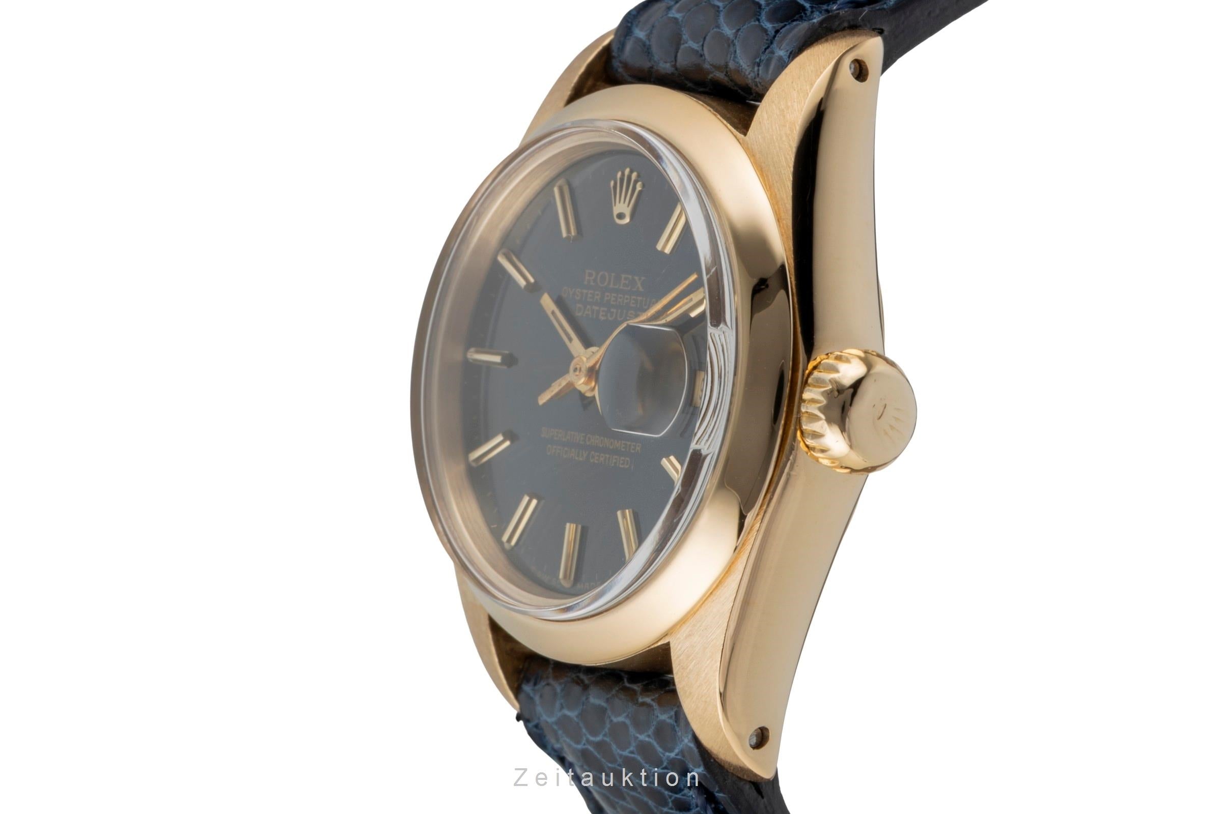 Rolex Lady Datejust 18 ct gold automatic women's watch 6916 Vintage  [2600698]