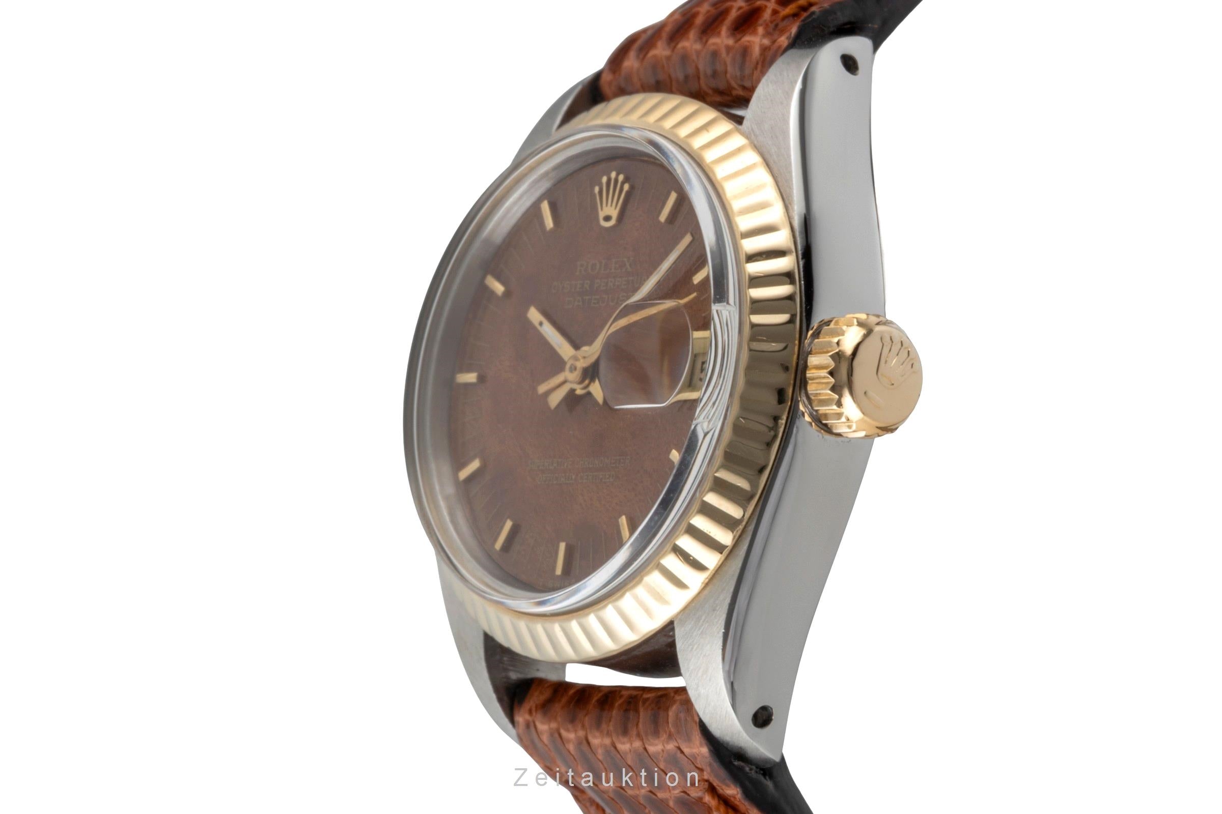 Rolex Lady-Datejust Stahl / Gold  Wood Dial Automatik Ref 6917 Vintage Klassiker [2600699]