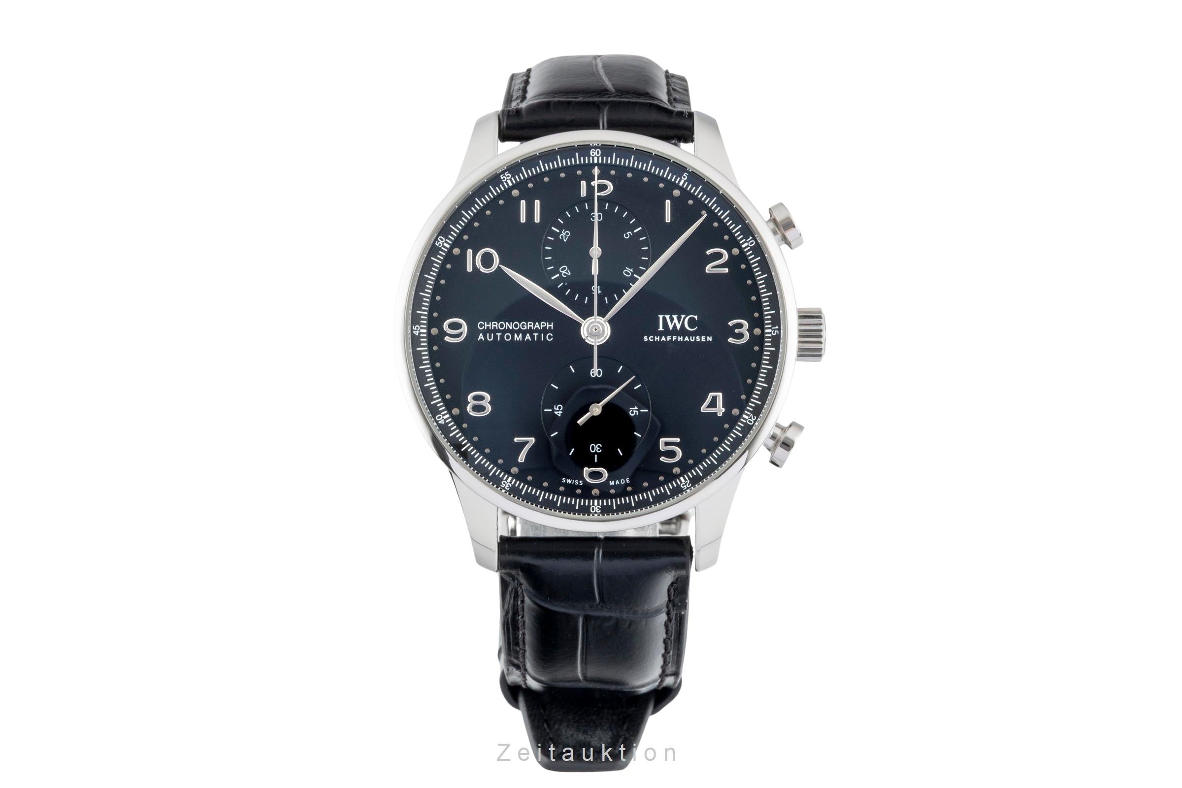 IWC Portugieser chronograph steel automatic men's watch IW371609 LP: 9100EUR  [2600701]