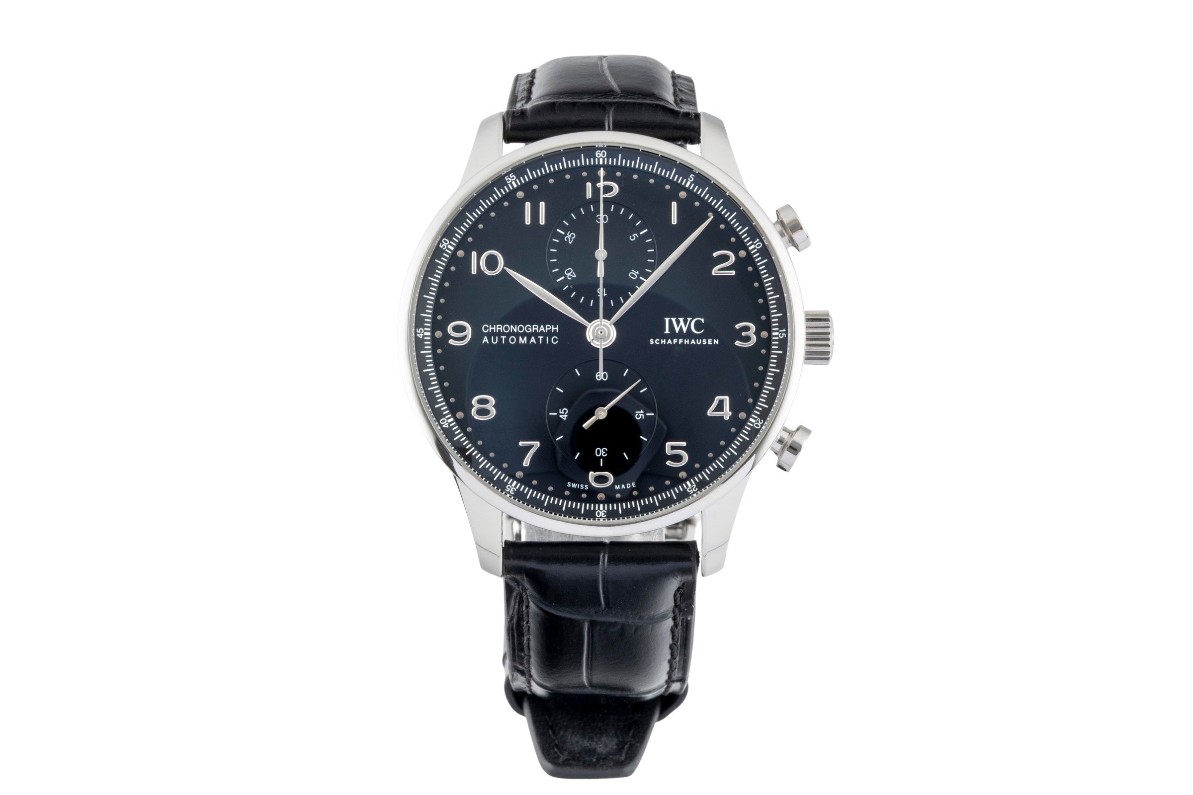 IWC Portugieser chronograph steel automatic men's watch IW371609 LP: 9100EUR  [2600701]