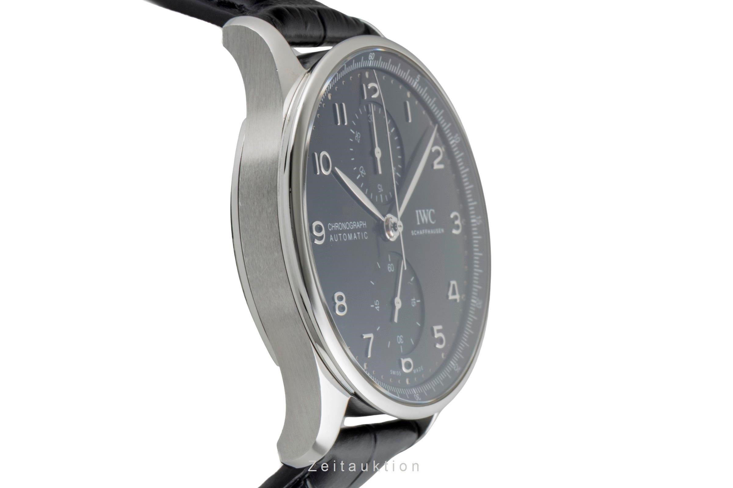 IWC Portugieser chronograph steel automatic men's watch IW371609 LP: 9100EUR  [2600701]