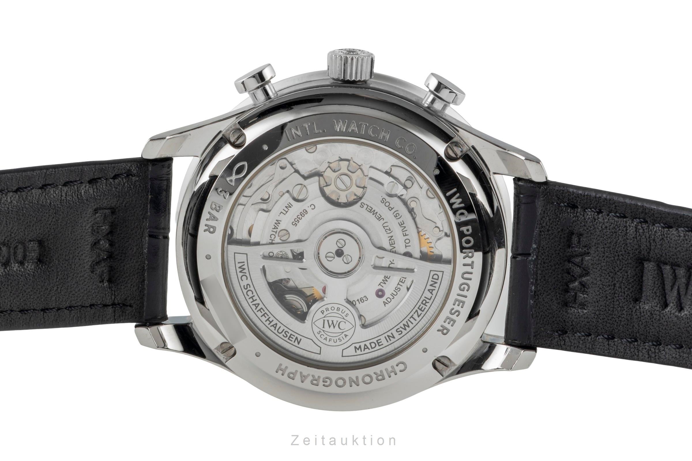 IWC Portugieser chronograph steel automatic men's watch IW371609 LP: 9100EUR  [2600701]