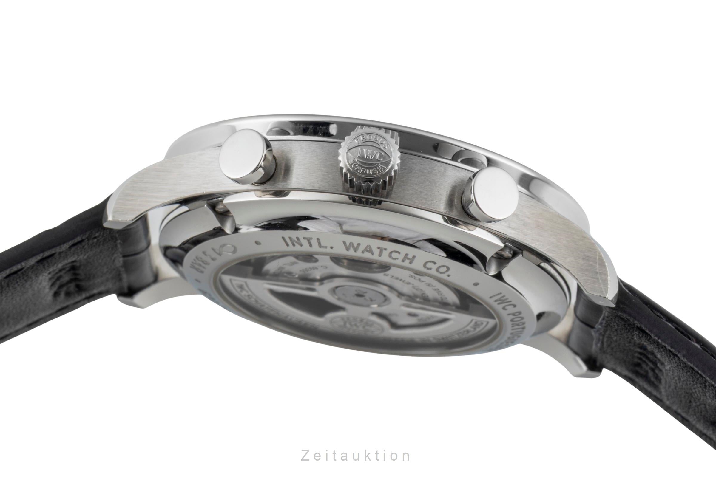 IWC Portugieser chronograph steel automatic men's watch IW371609 LP: 9100EUR  [2600701]