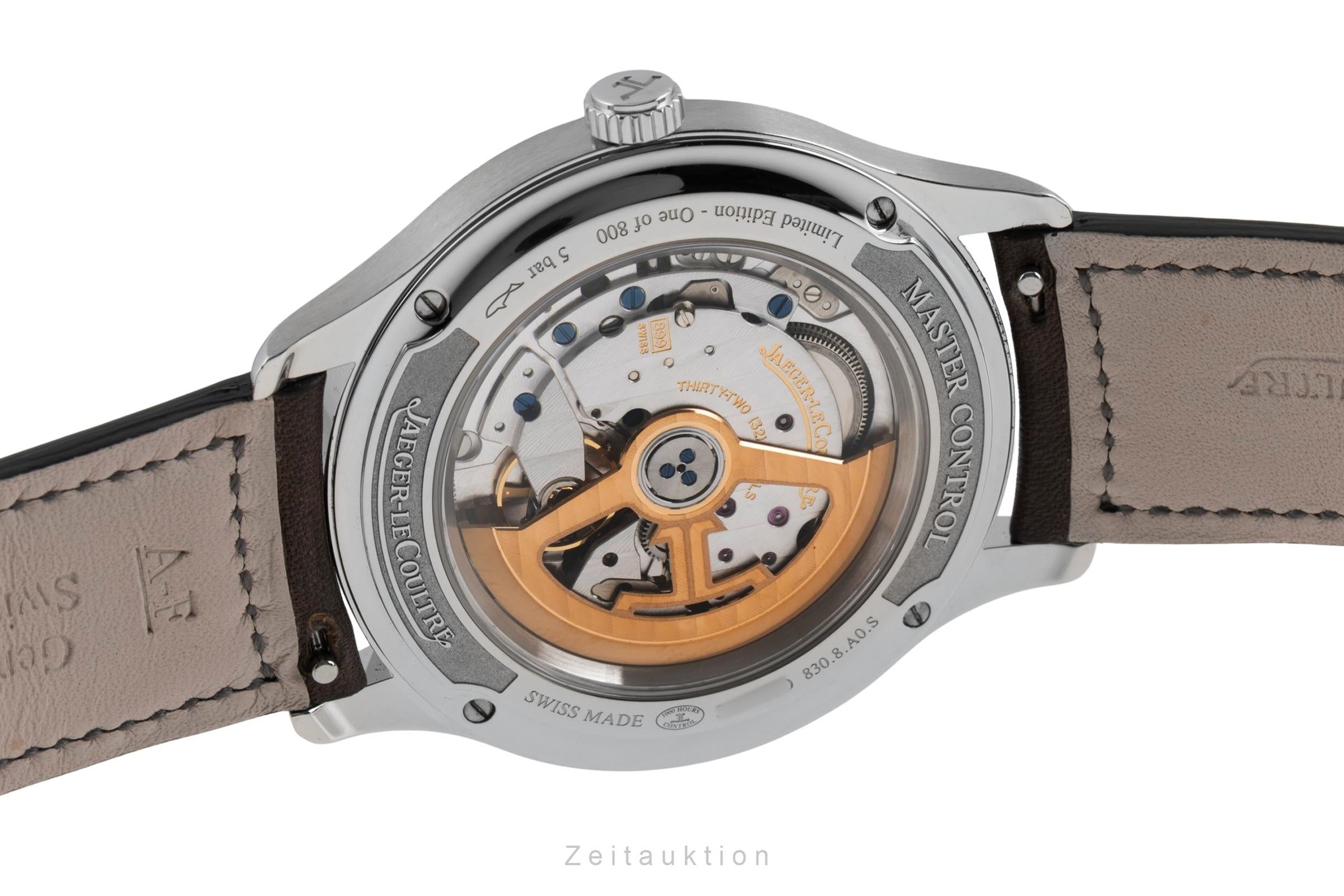 Jaeger LeCoultre Master Control acier automatique montre pour hommes Q4018480  , 830.8.A0.S LP: 10300EUR Limited  [2600702]