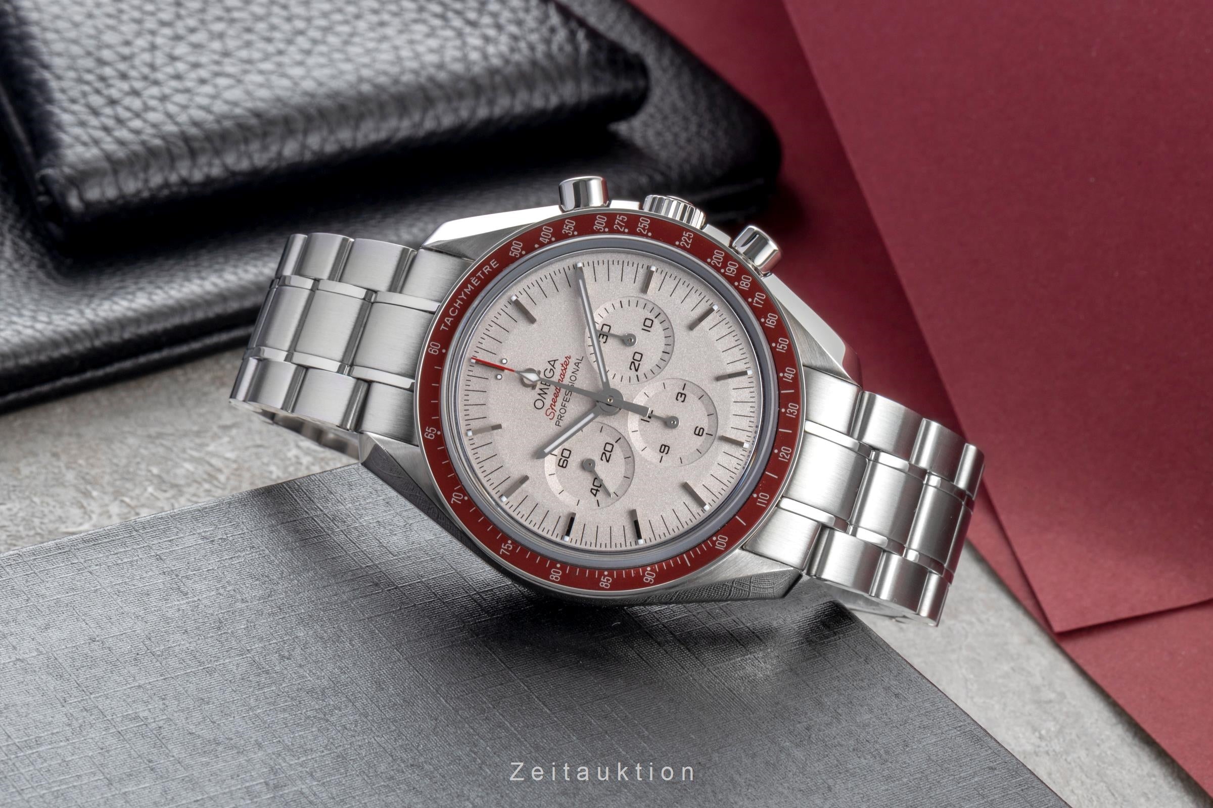 Omega Speedmaster Moonwatch Tokyo 2020 Rising Sun Ref. 522.30.42.30.06.001 B&P [2600706]