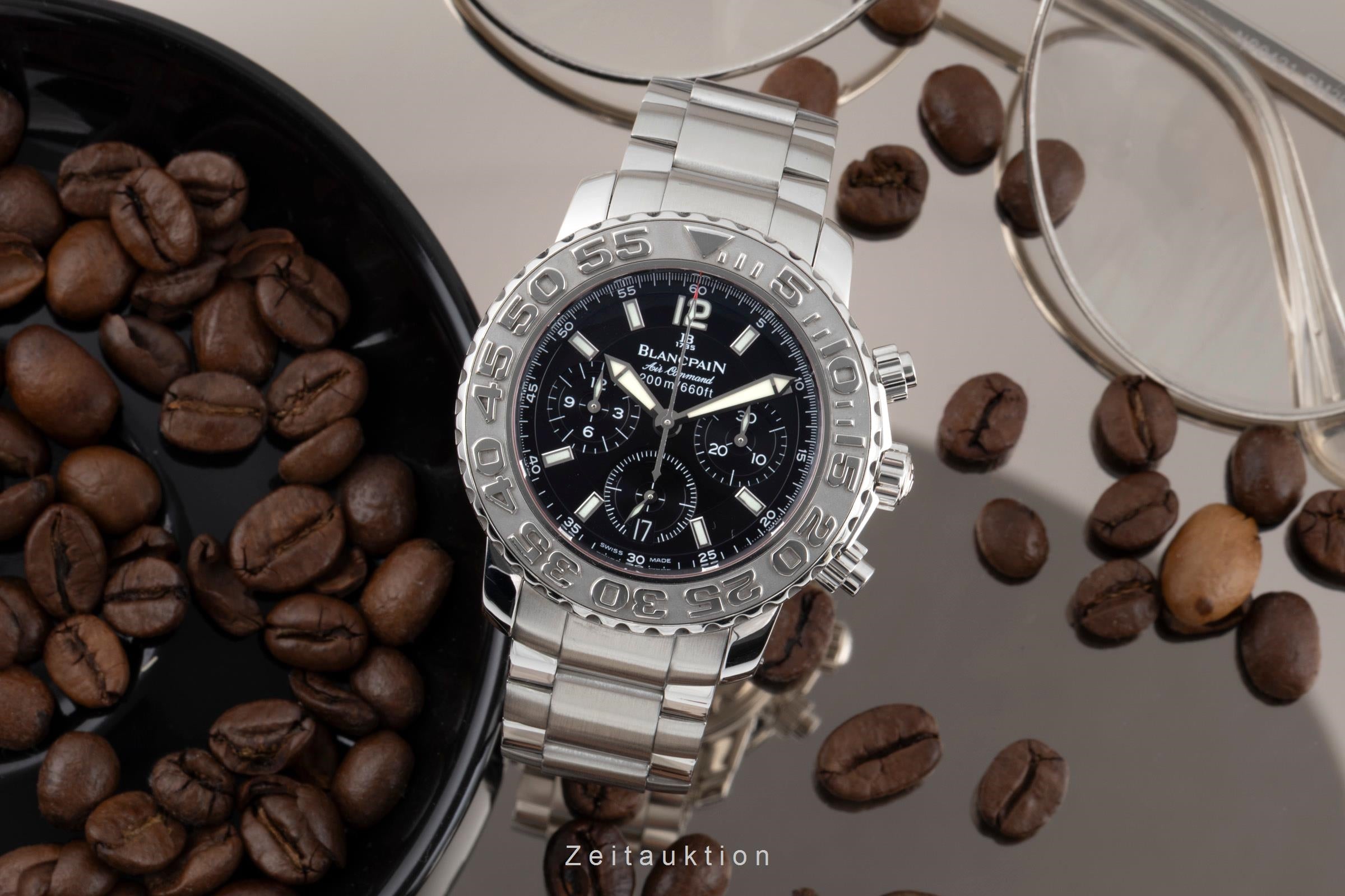 Blancpain Air Command chronograph steel automatic men's watch 2285F-1130  [2600707]