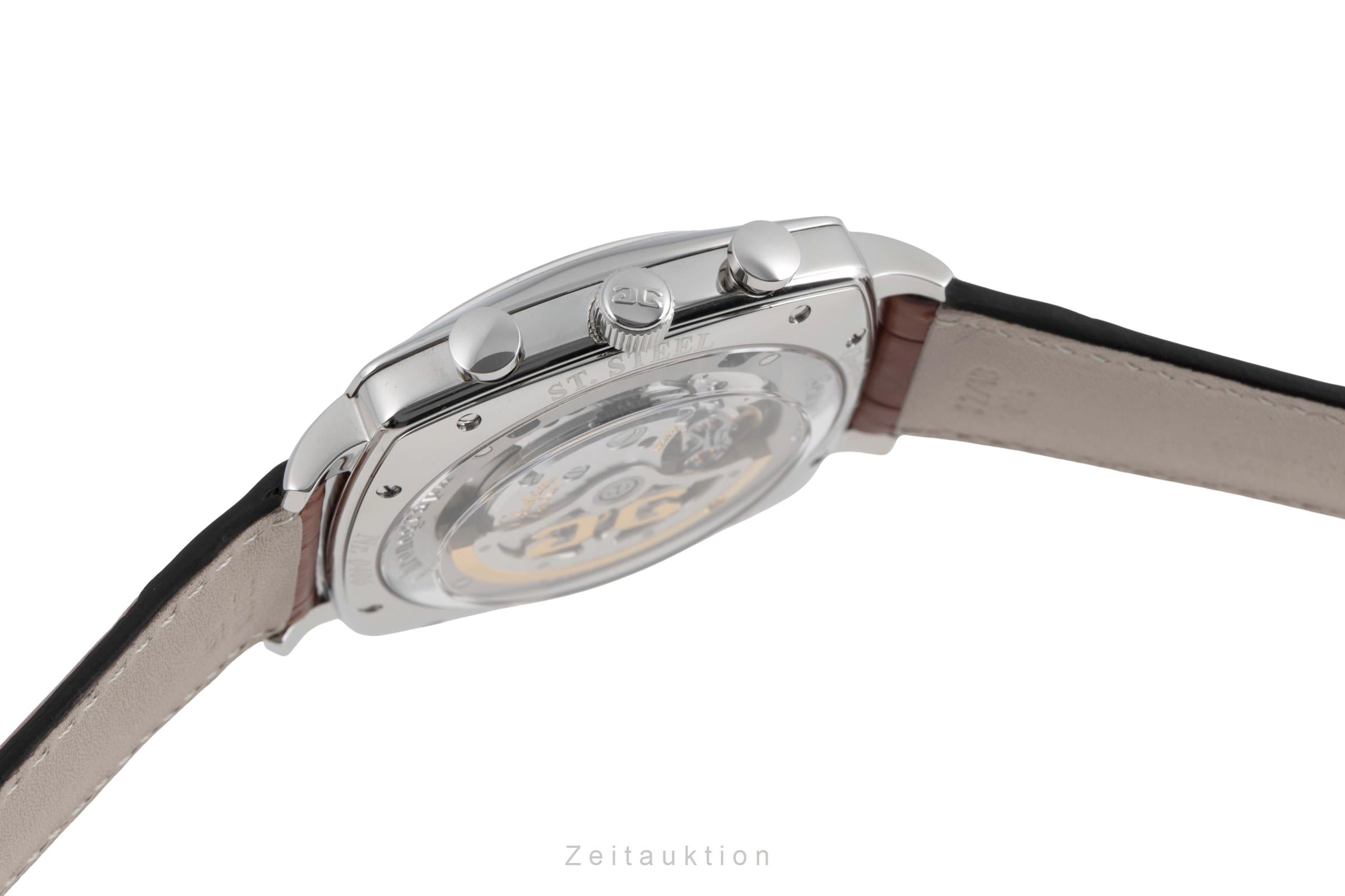 Glashütte Sixties chronographe acier automatique montre pour hommes 1-39-34-03-32-04 LP: 8800EUR  [2600713]