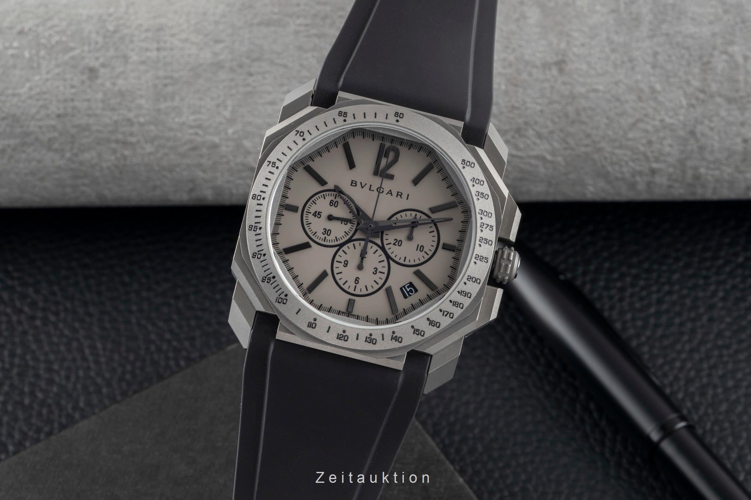 Bvlgari Octo chronograph titanium automatic Kal. BVL 328 Ref