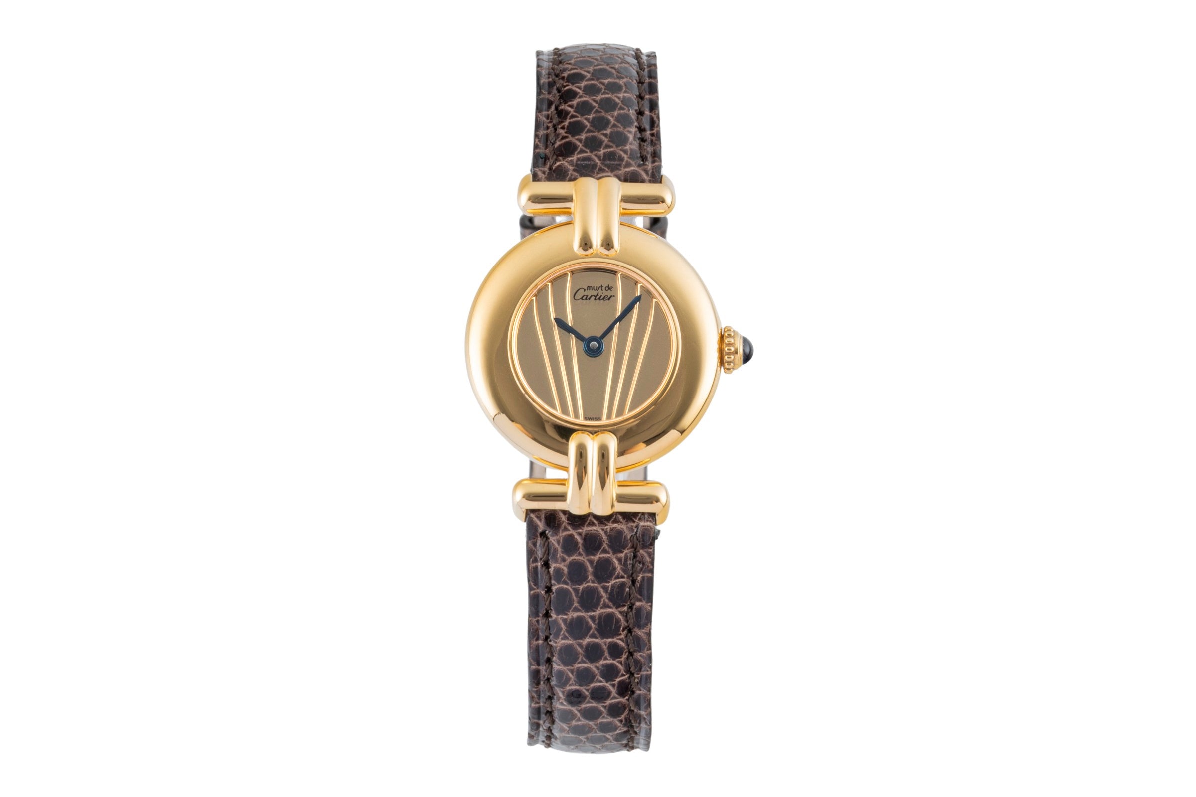 Cartier Vermeil plata banada en oro cuarzo reloj para damas  590002  [2600715]
