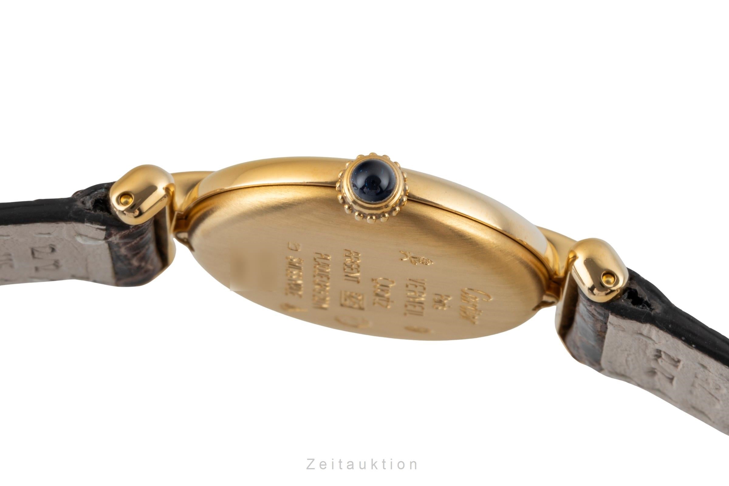 Cartier Vermeil plata banada en oro cuarzo reloj para damas  590002  [2600715]
