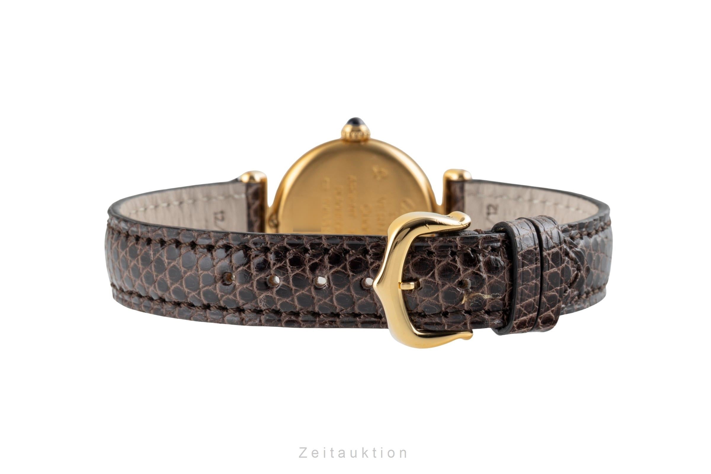 Cartier Vermeil plata banada en oro cuarzo reloj para damas  590002  [2600715]
