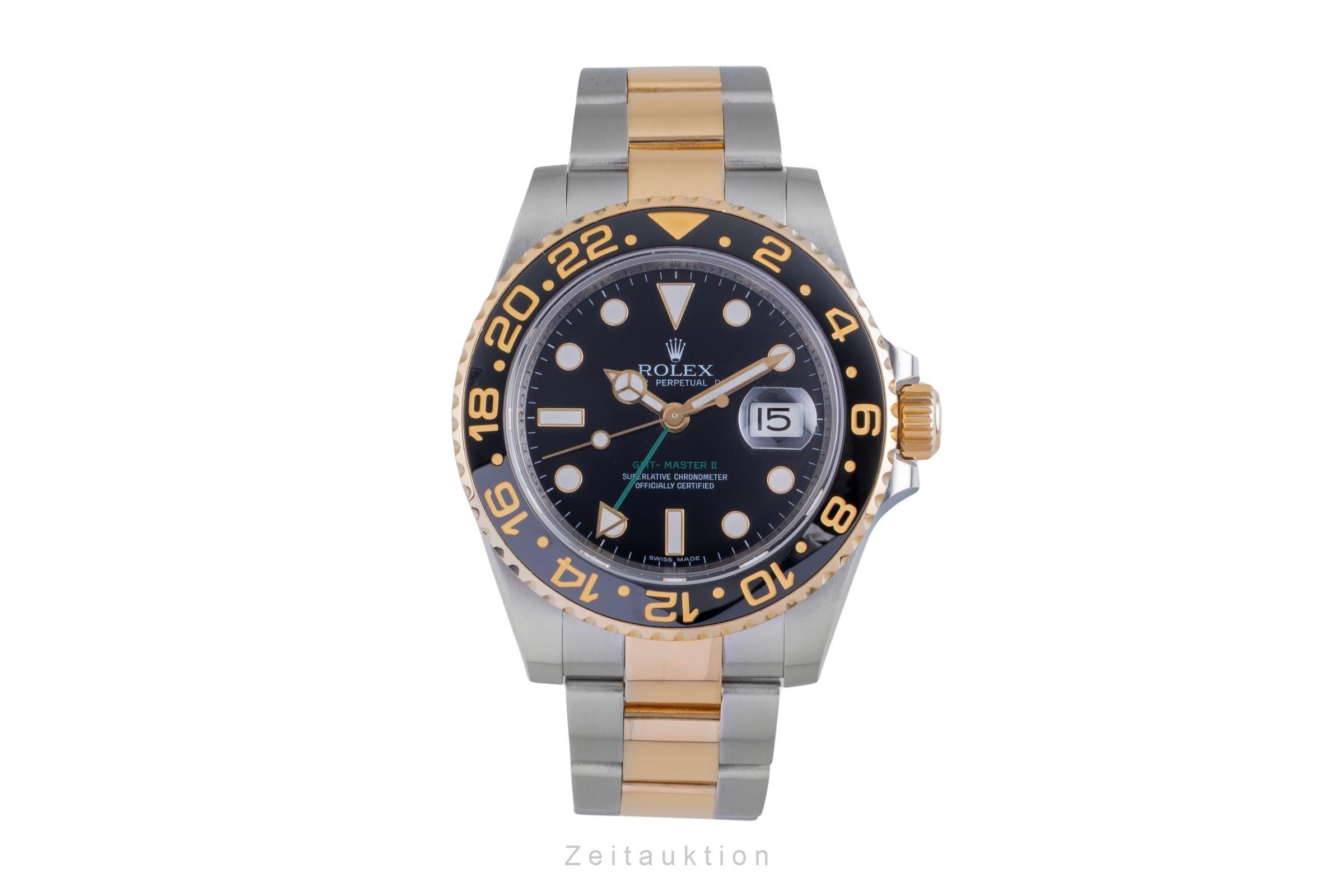 Rolex GMT-Master II steel / gold automatic Kal. 3186 Ref. 116713LN