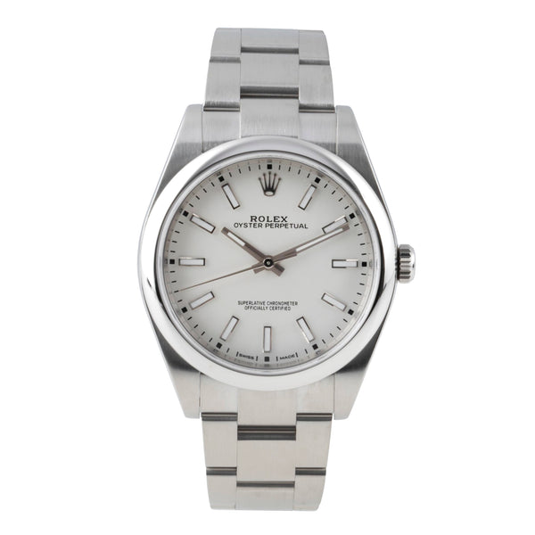 Rolex Oyster Perpetual acier automatique montre pour hommes 114300  [2600719]