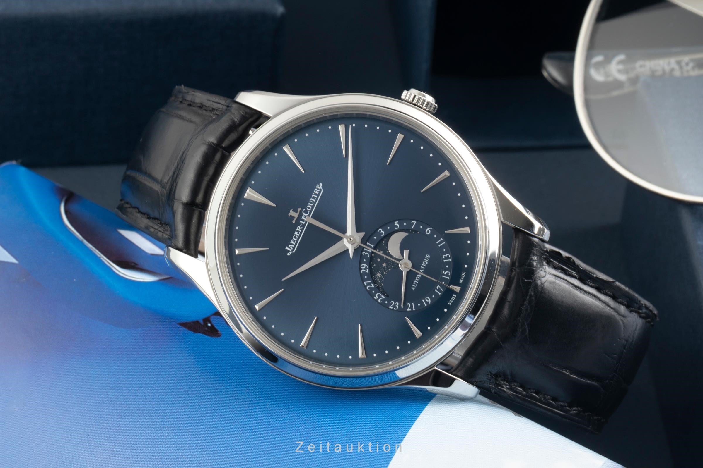 Jaeger LeCoultre Master Ultra Thin acier automatique montre pour hommes Q1368480 , 109.8.A5.S LP: 12500EUR  [2600720]