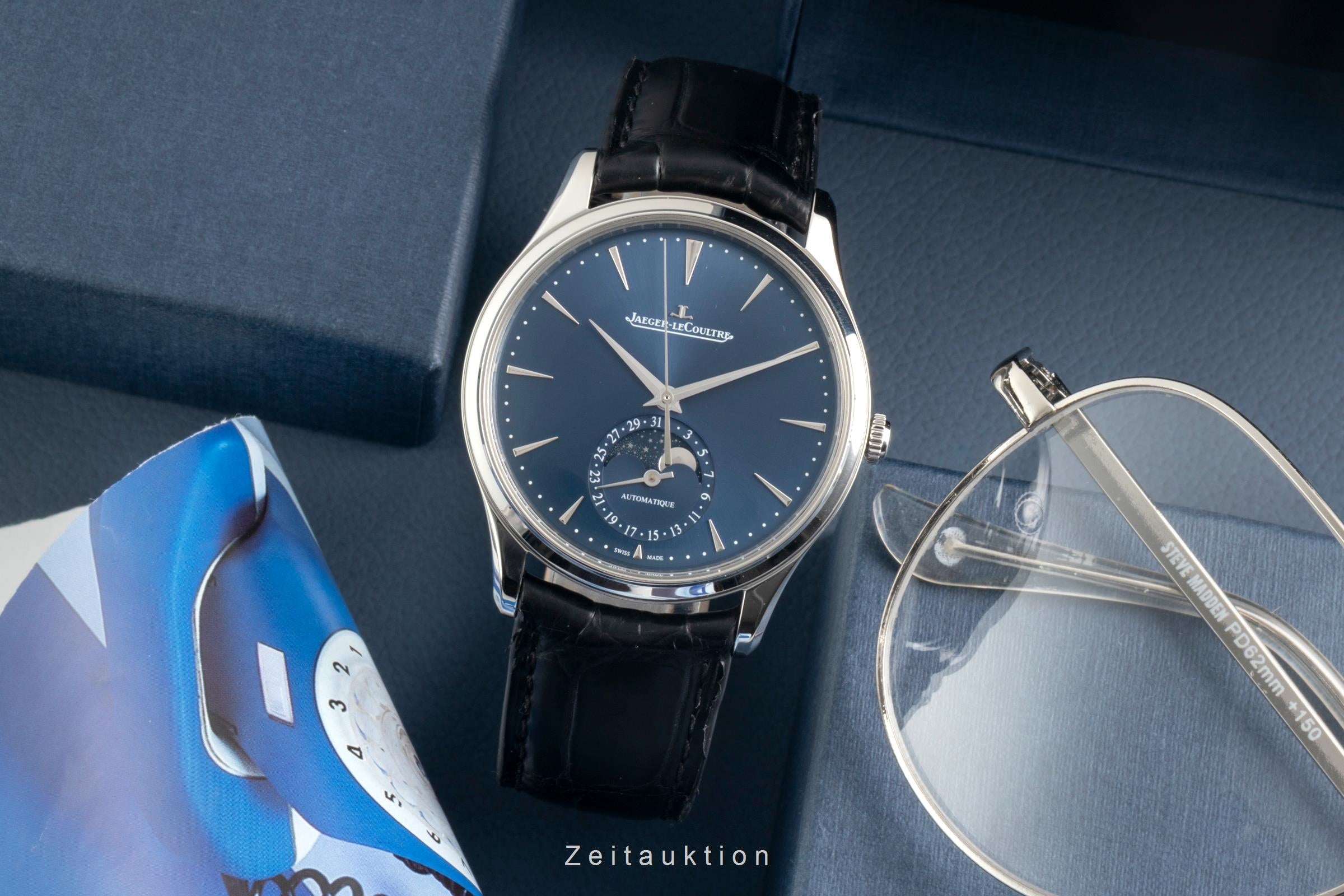Jaeger LeCoultre Master Ultra Thin acier automatique montre pour hommes Q1368480 , 109.8.A5.S LP: 12500EUR  [2600720]