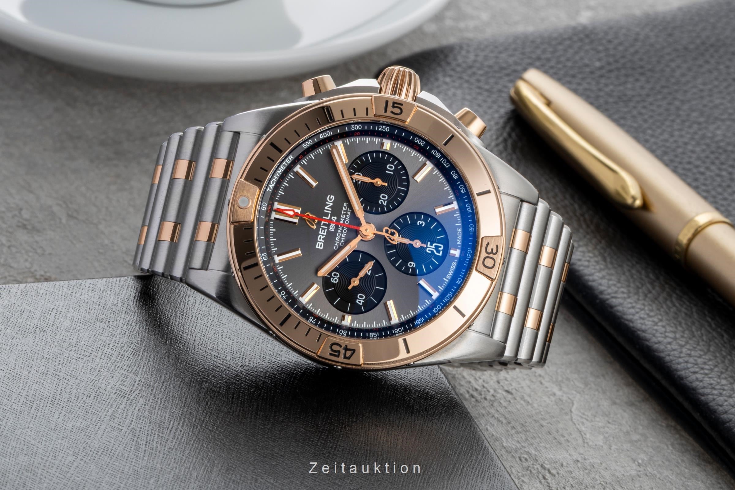 Breitling Chronomat 42 B01 Stahl / Gold Automatik Ref. UB0134101B1U1 NP: 14200 € [2600722]