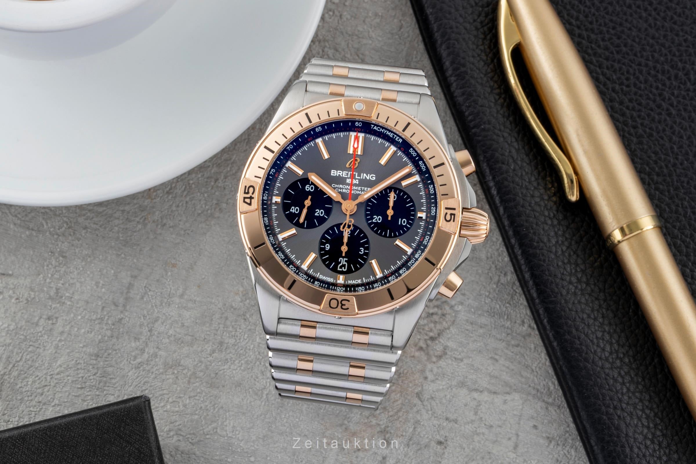 Breitling Chronomat 42 B01 Stahl / Gold Automatik Ref. UB0134101B1U1 NP: 14200 € [2600722]