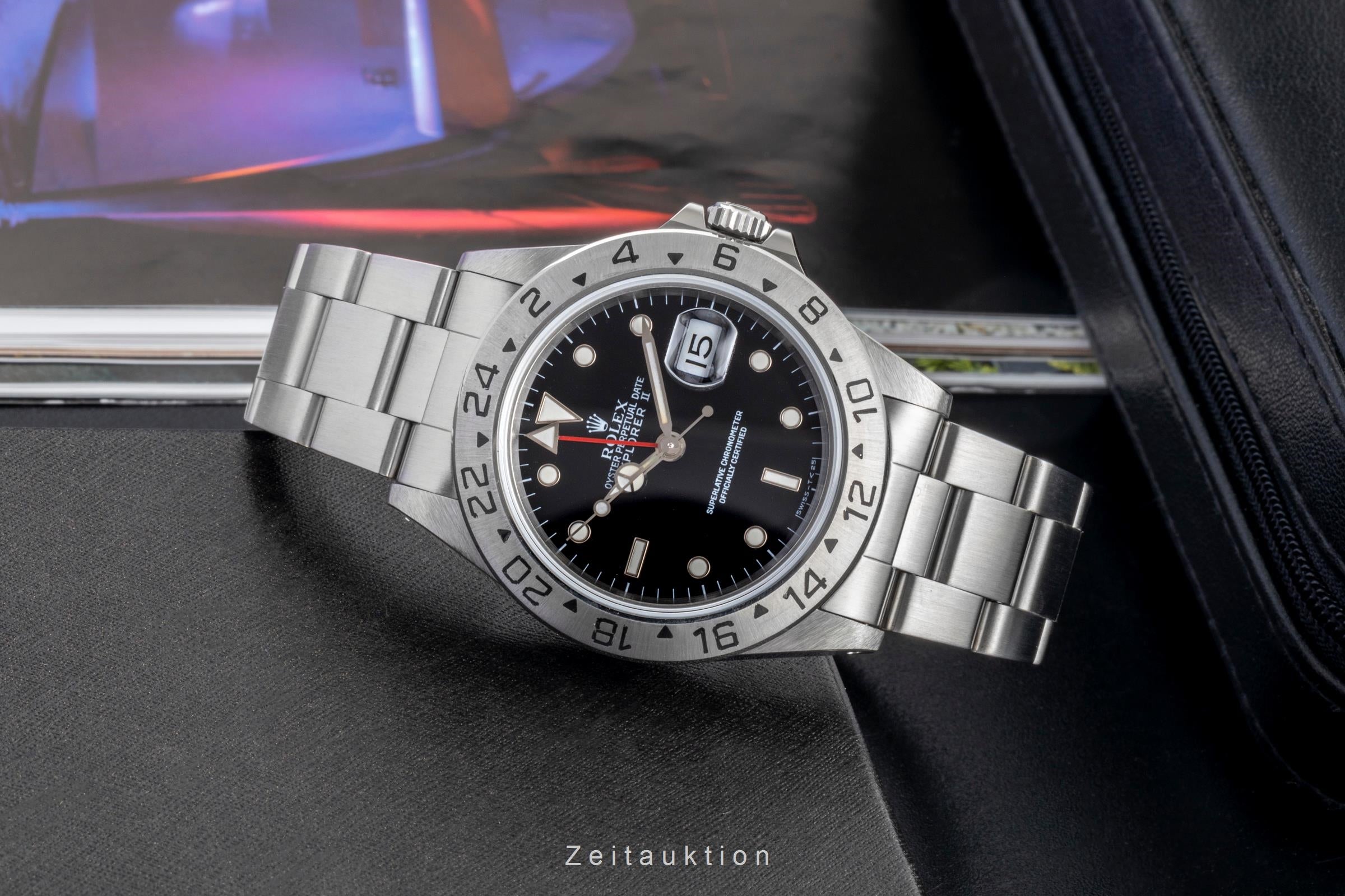 Rolex Explorer II Black Dial Edelstahl Automatik Herrenuhr Ref. 16570 T-Serie [2600726]