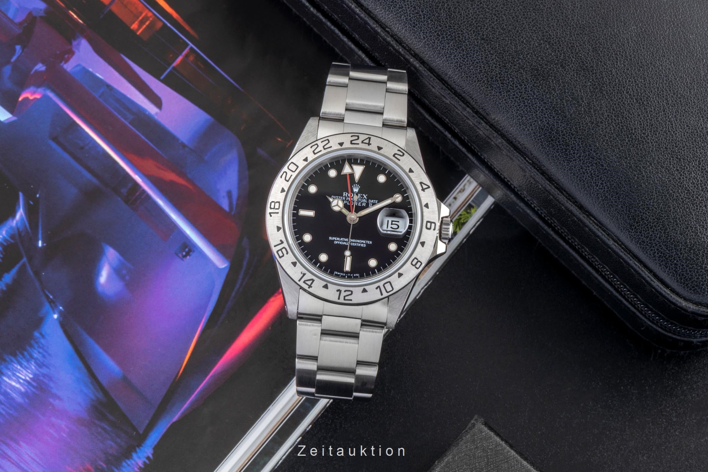 Rolex Explorer II Black Dial Edelstahl Automatik Herrenuhr Ref. 16570 T-Serie [2600726]