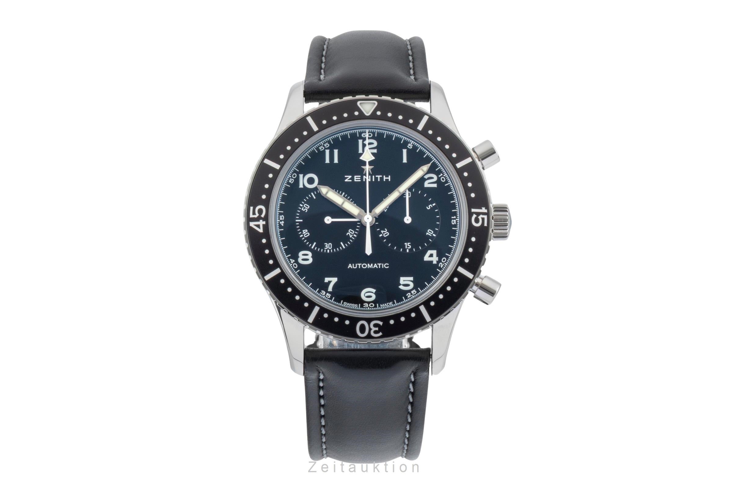 Zenith Pilot chronograph steel automatic Kal. 4069 Ref. 03.2240