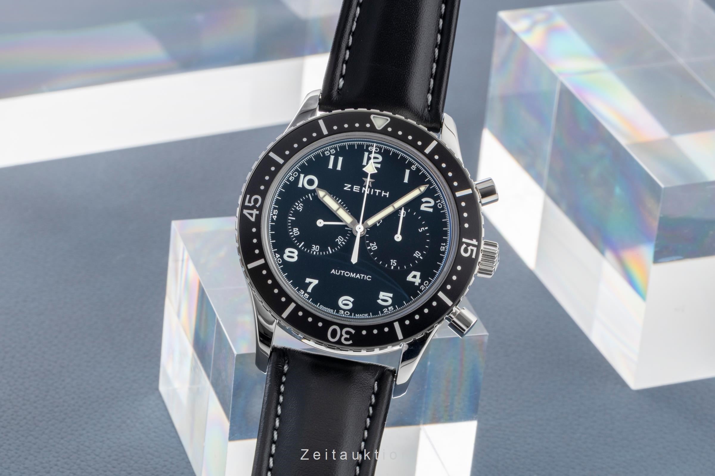 Zenith Pilot chronograph steel automatic Kal. 4069 Ref. 03.2240