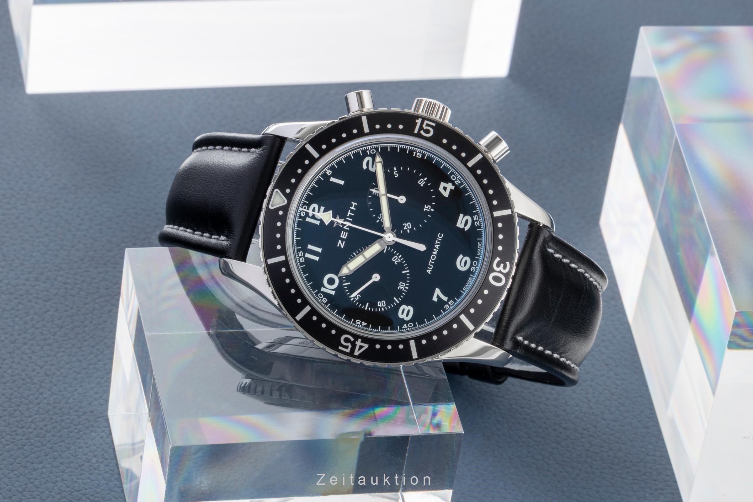 Zenith Pilot chronograph steel automatic Kal. 4069 Ref. 03.2240