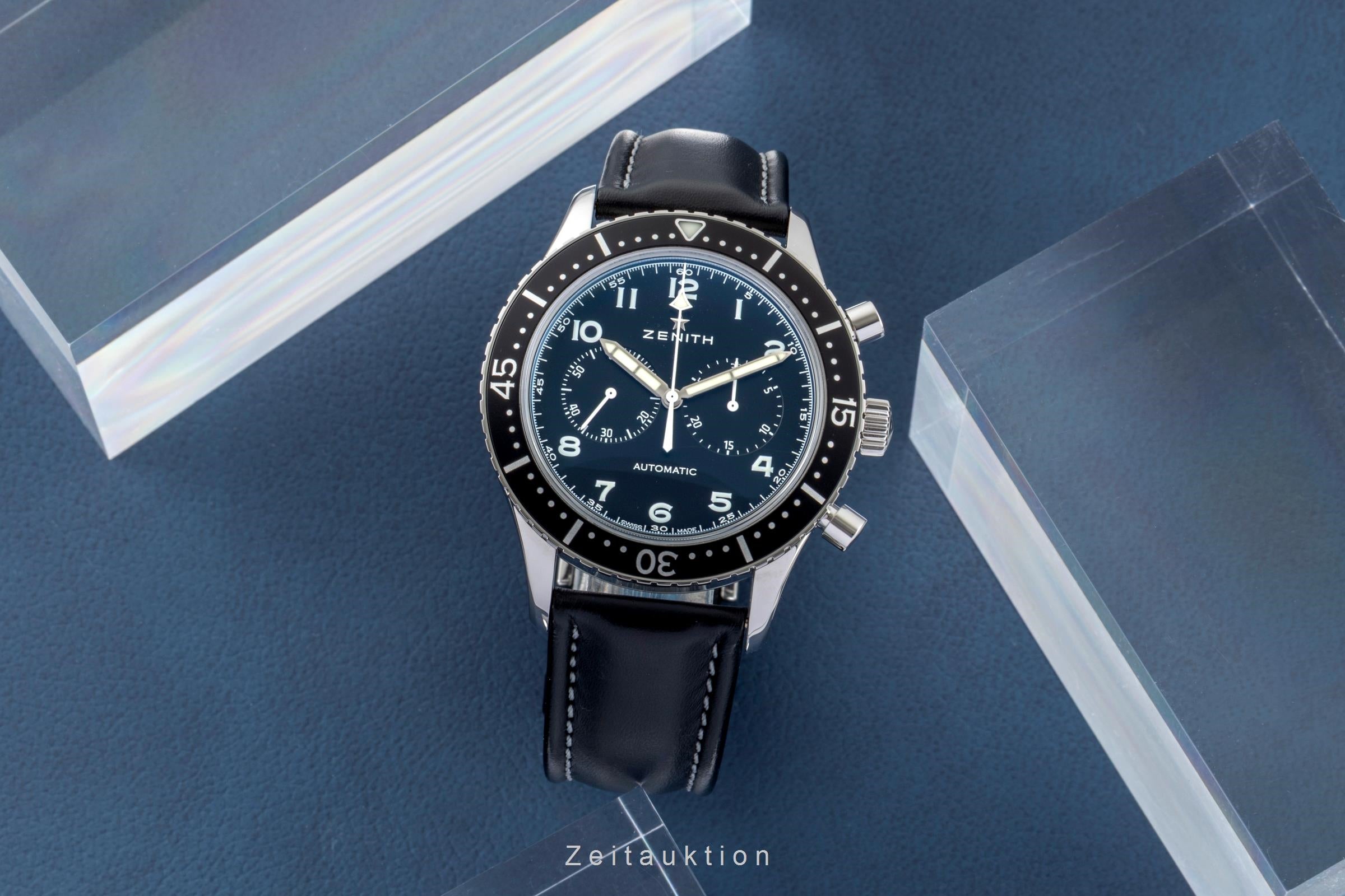 Zenith Pilot chronograph steel automatic Kal. 4069 Ref. 03.2240