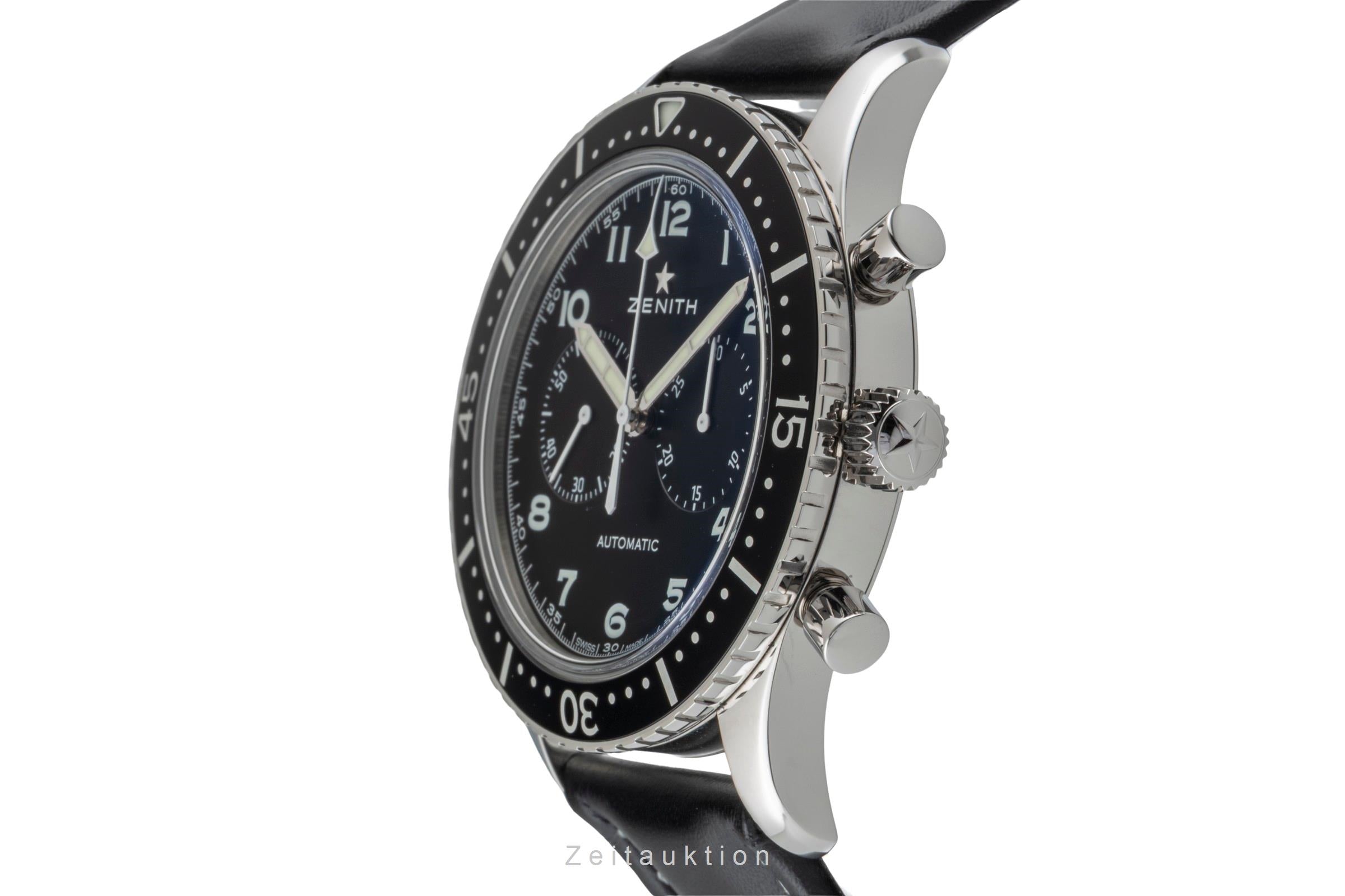 Zenith Pilot chronograph steel automatic Kal. 4069 Ref. 03.2240