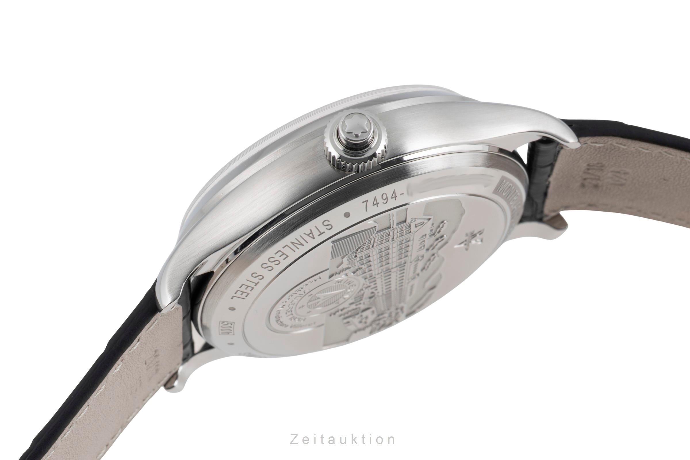 Montblanc Heritage Monopusher Chronograph Stahl Automatik Ref. 119951 7494 B&P [2600729]