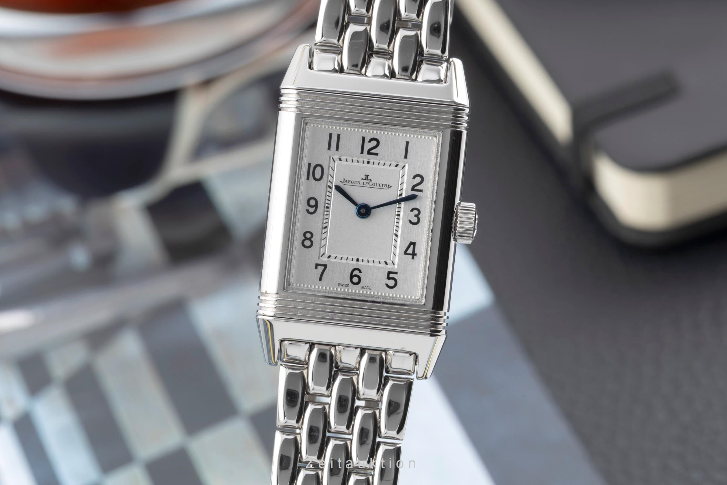 Jaeger LeCoultre Reverso steel quartz women's watch Q2618140, 221.8.47 LP: 8450EUR  [2600732]