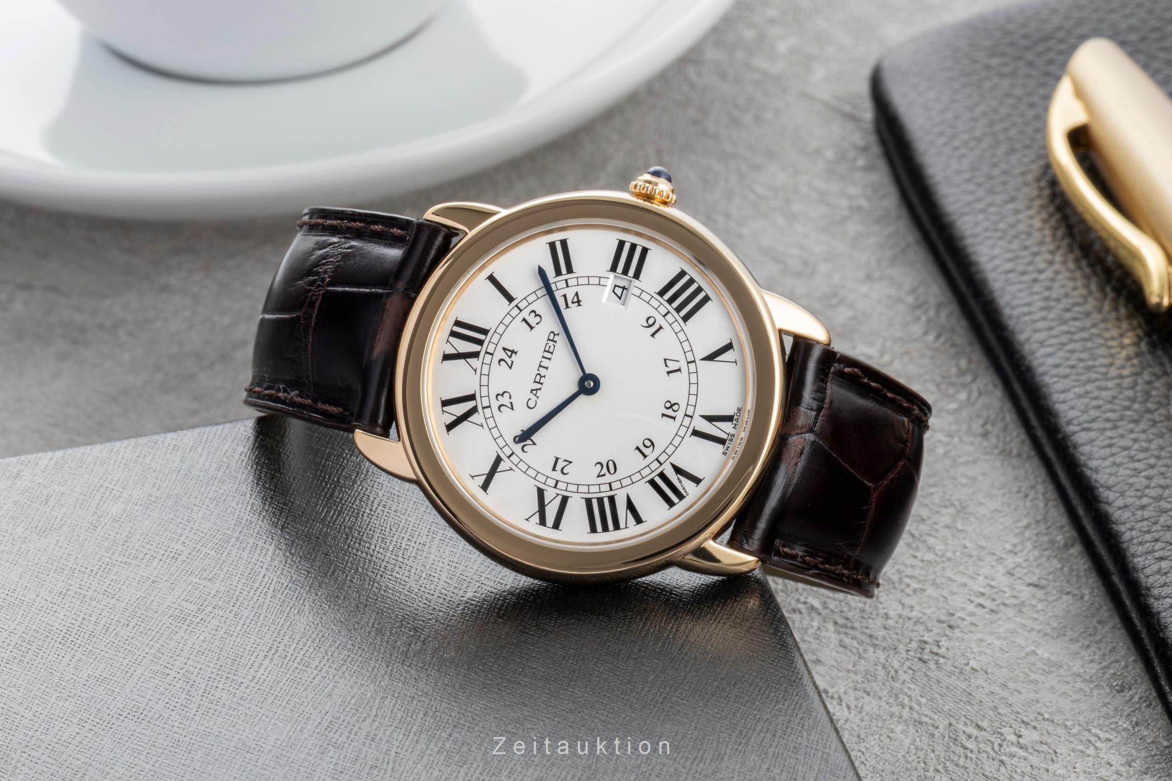 Cartier Ronde Solo acier / or  quartz montre pour hommes W6700455  [2600737]