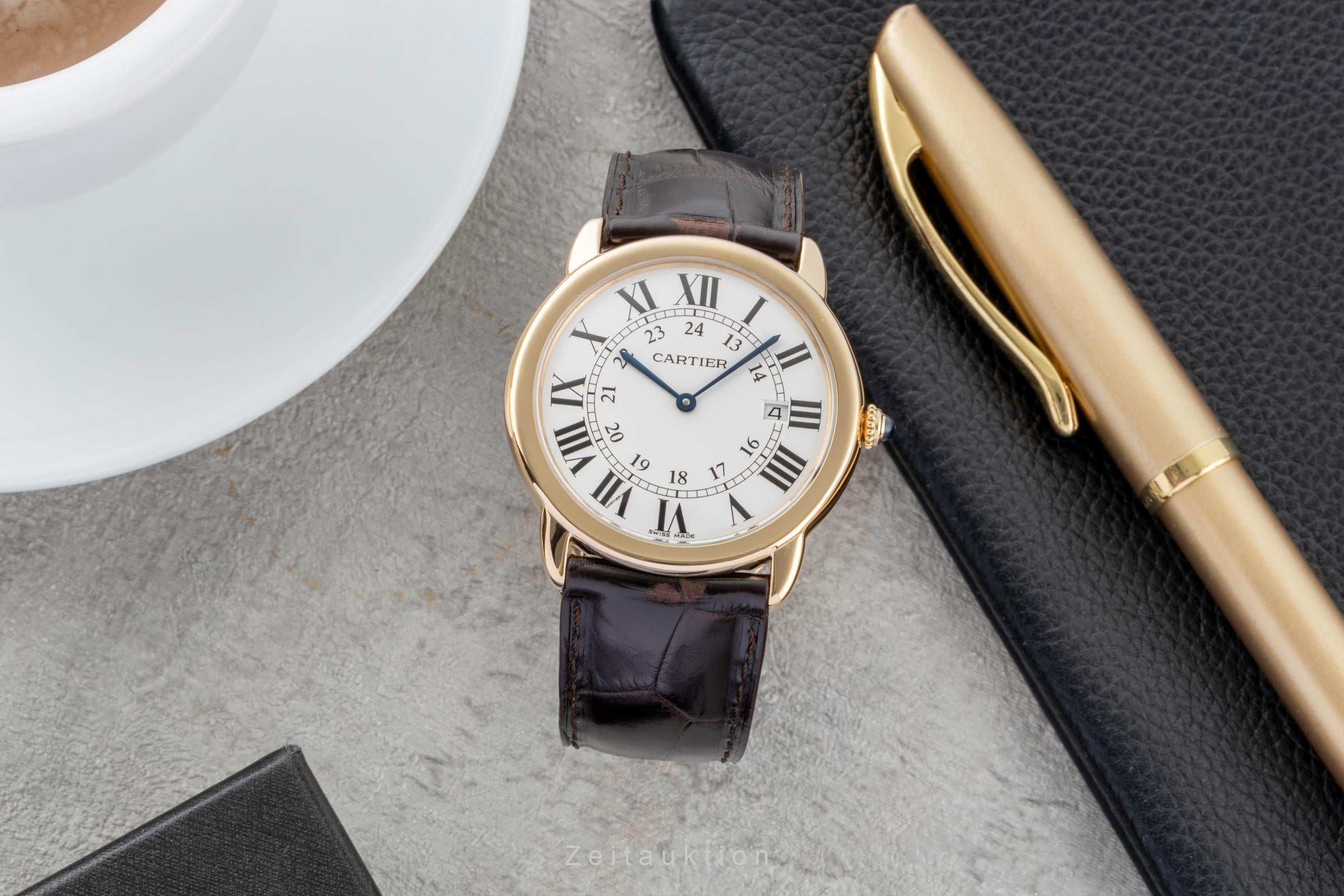 Cartier Ronde Solo acier / or  quartz montre pour hommes W6700455  [2600737]